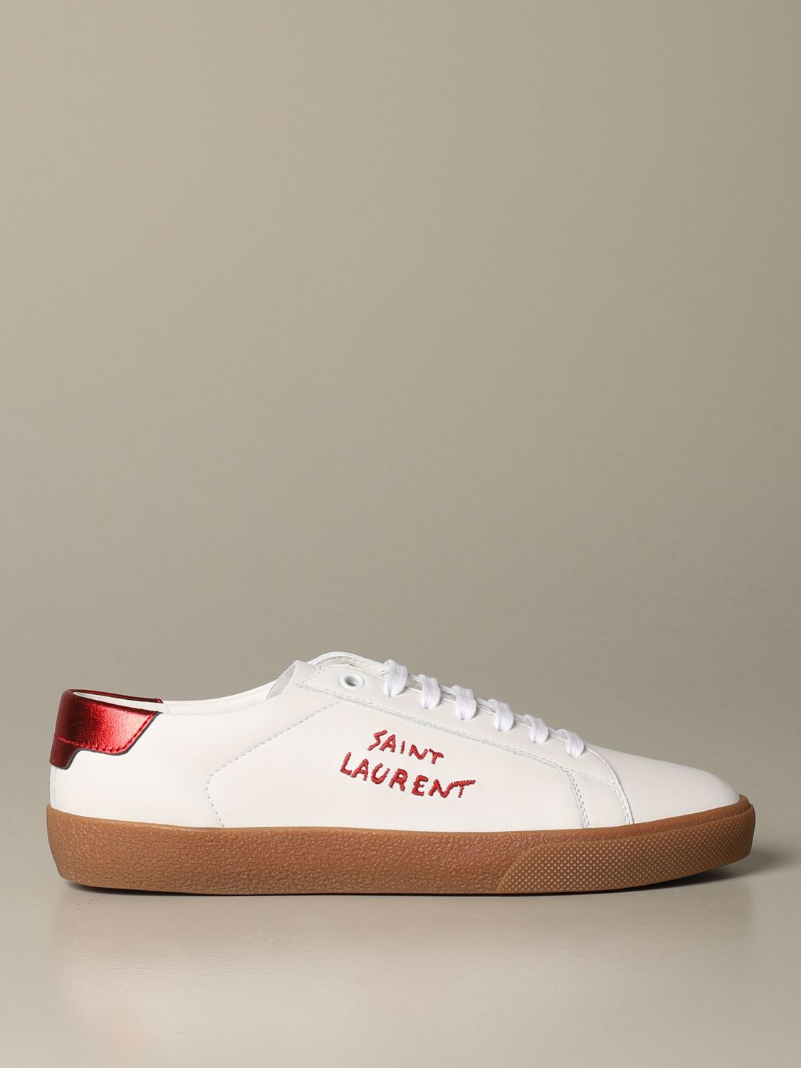 Saint Laurent leather sneakers with logo