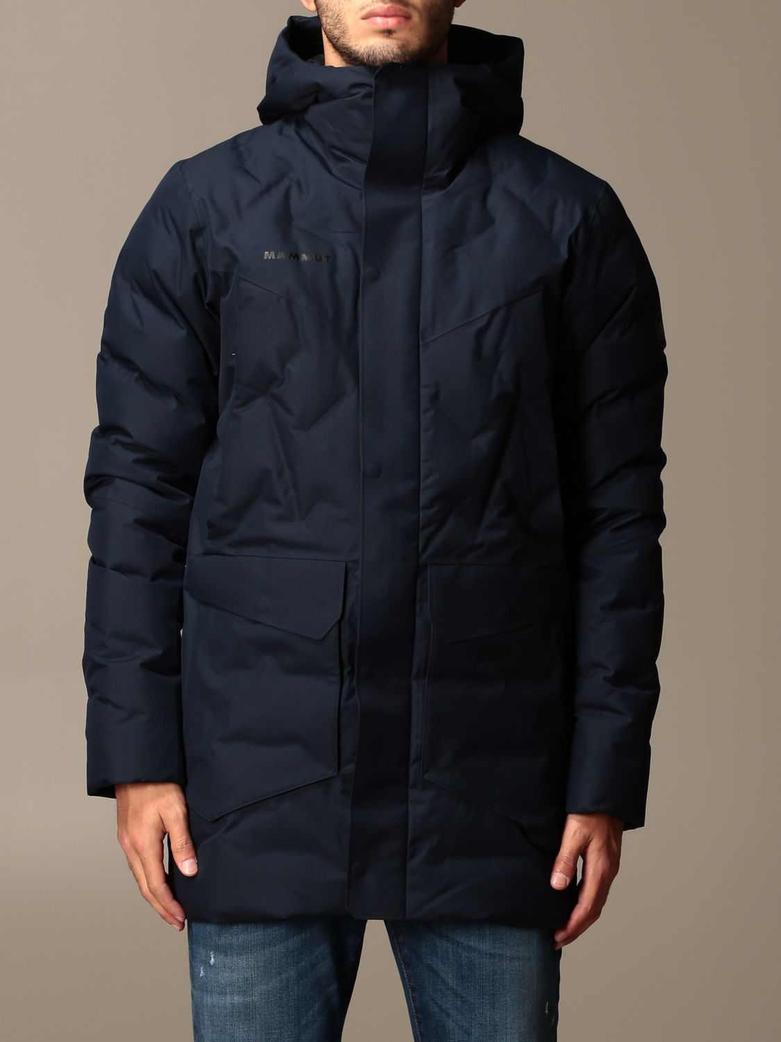 MAMMUT: jacket for men - Blue | Mammut jacket 1010-28110 online on ...