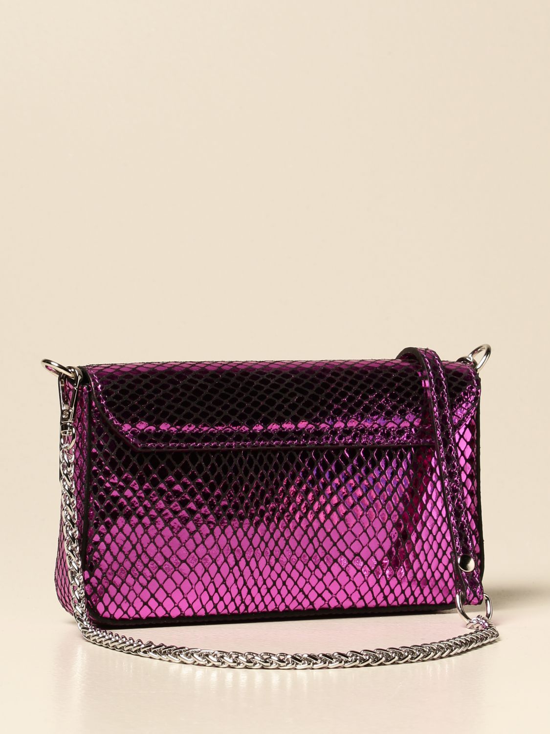 Marc Ellis Outlet: Maddy bag in shiny leather - Fuchsia | Mini Bag Marc ...