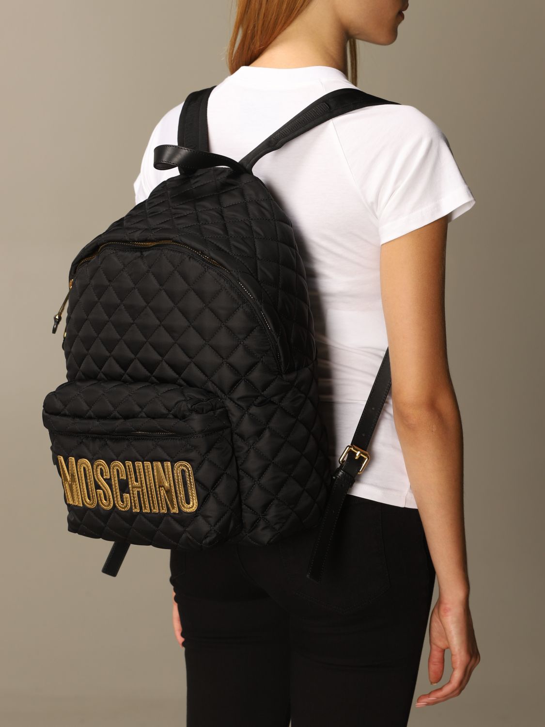 MOSCHINO COUTURE: backpack in quilted 