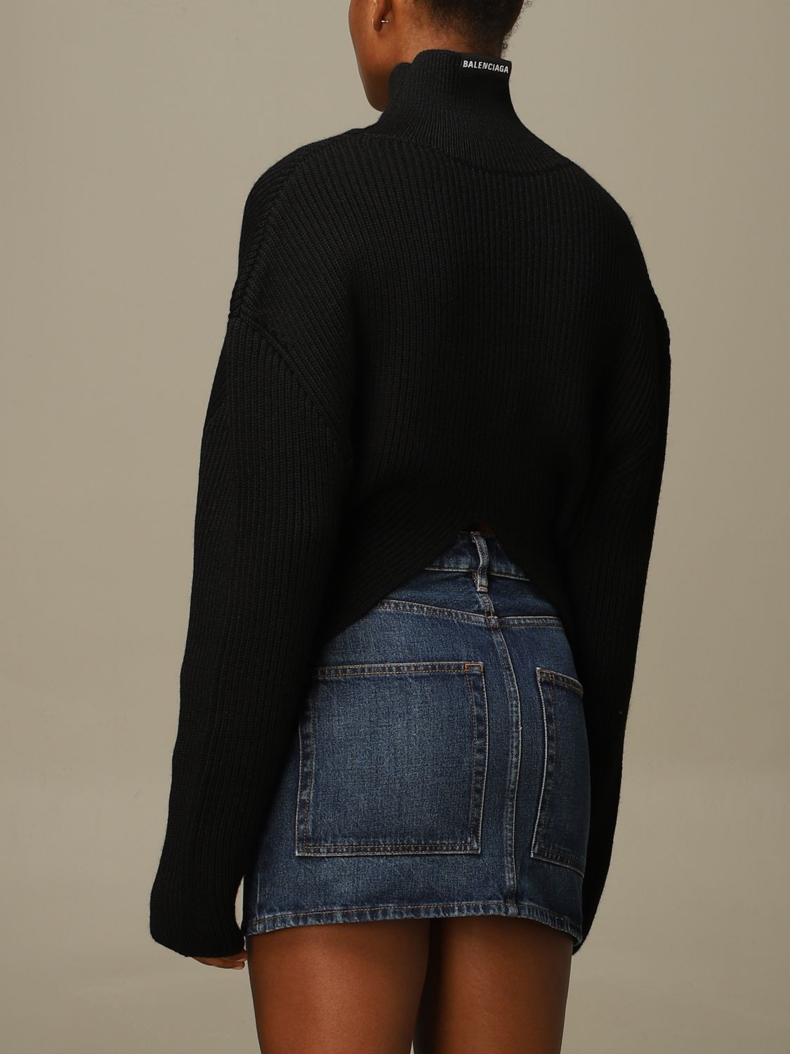 balenciaga ribbed sweater