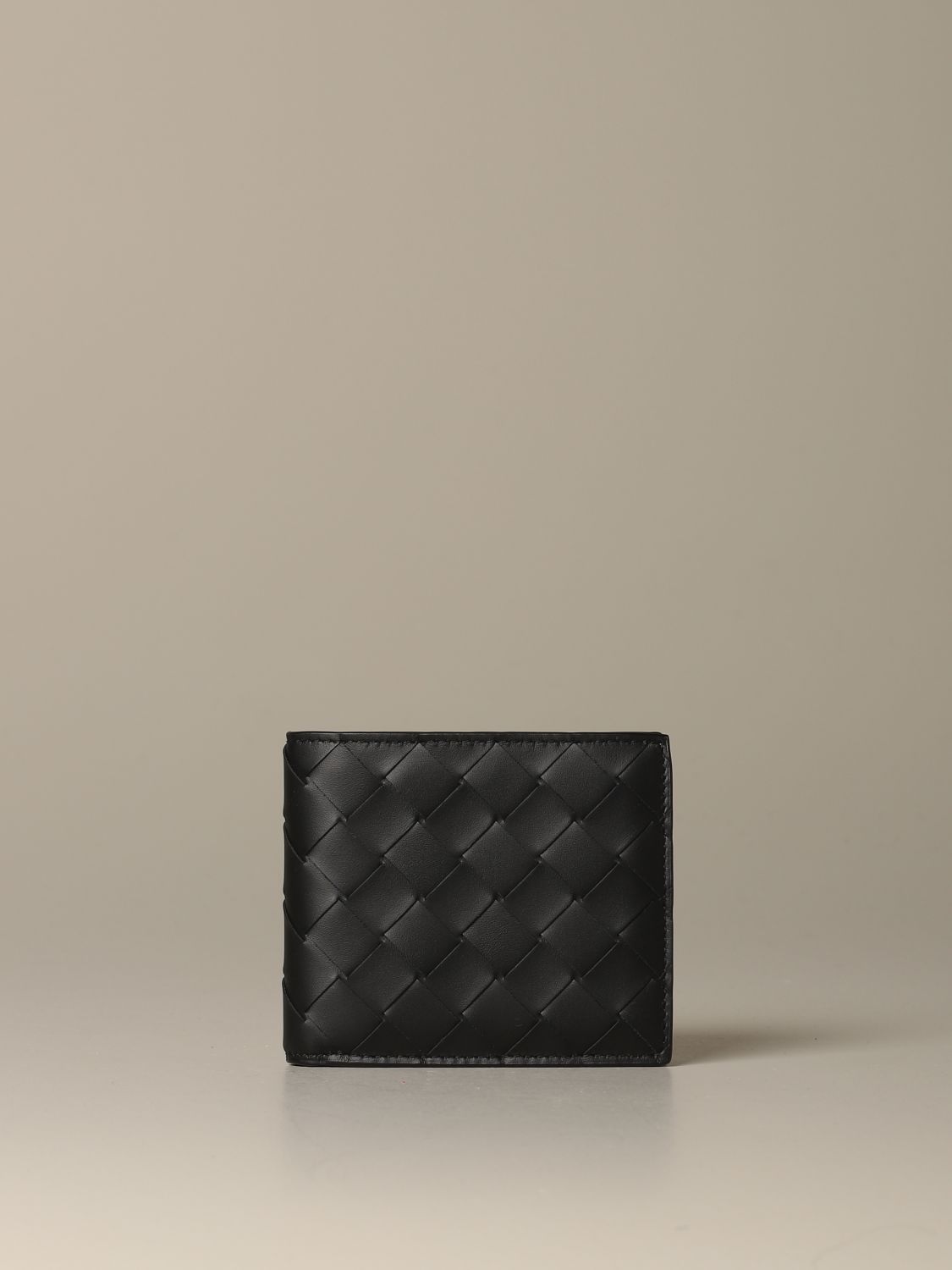 Wallet Bottega Veneta: Bottega Veneta wallet in woven leather 1.5 black 1