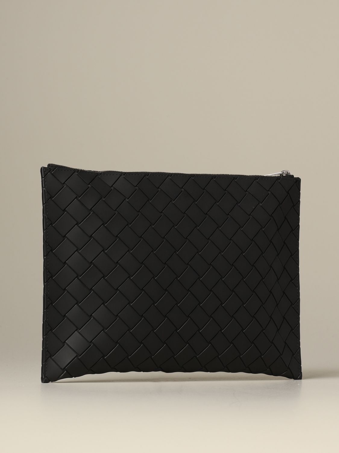 Briefcase Bottega Veneta: Bottega Veneta clutch bag in woven rubber black 2