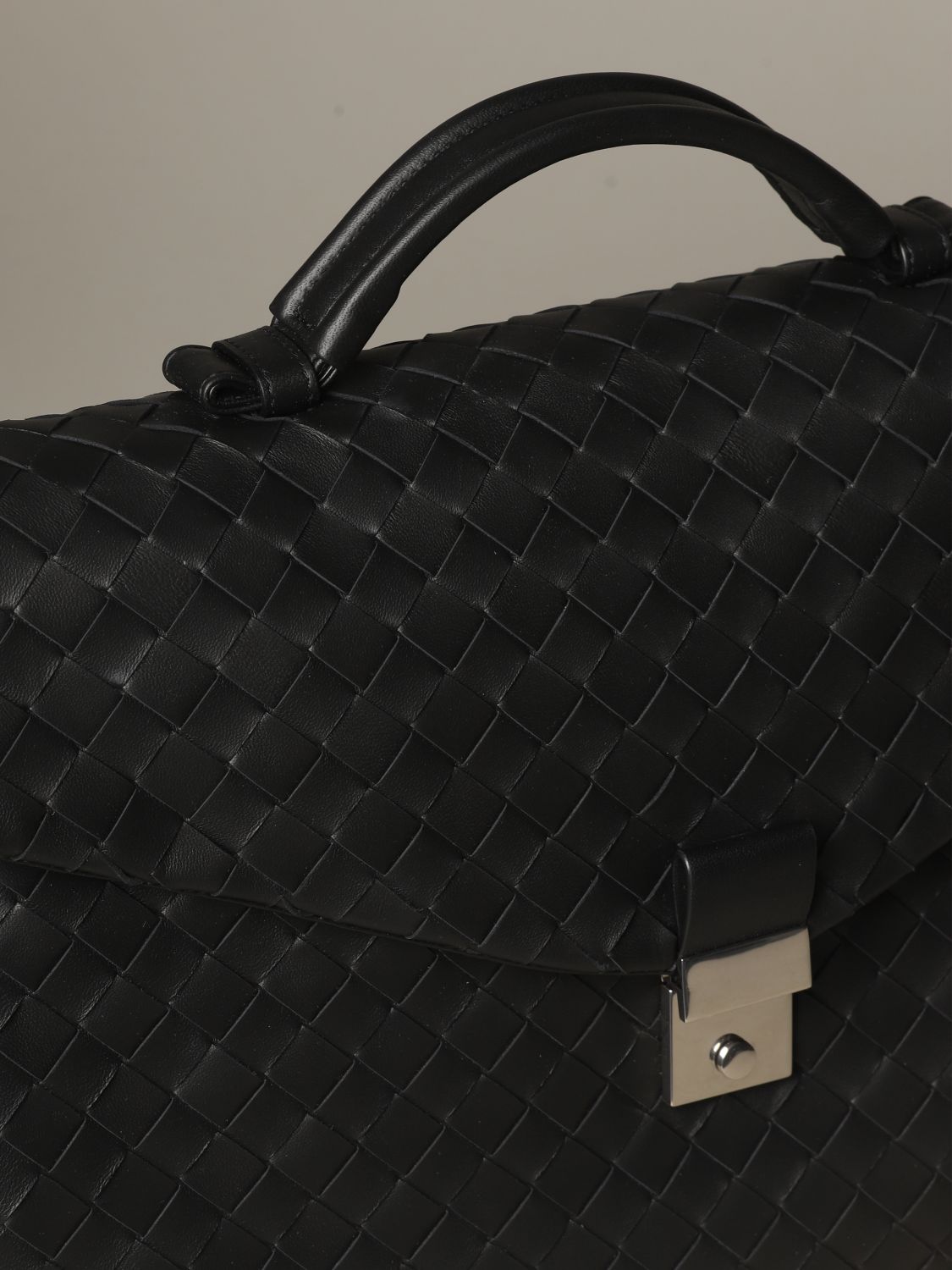 Bags Bottega Veneta: Bottega Veneta work bag in woven leather black 3