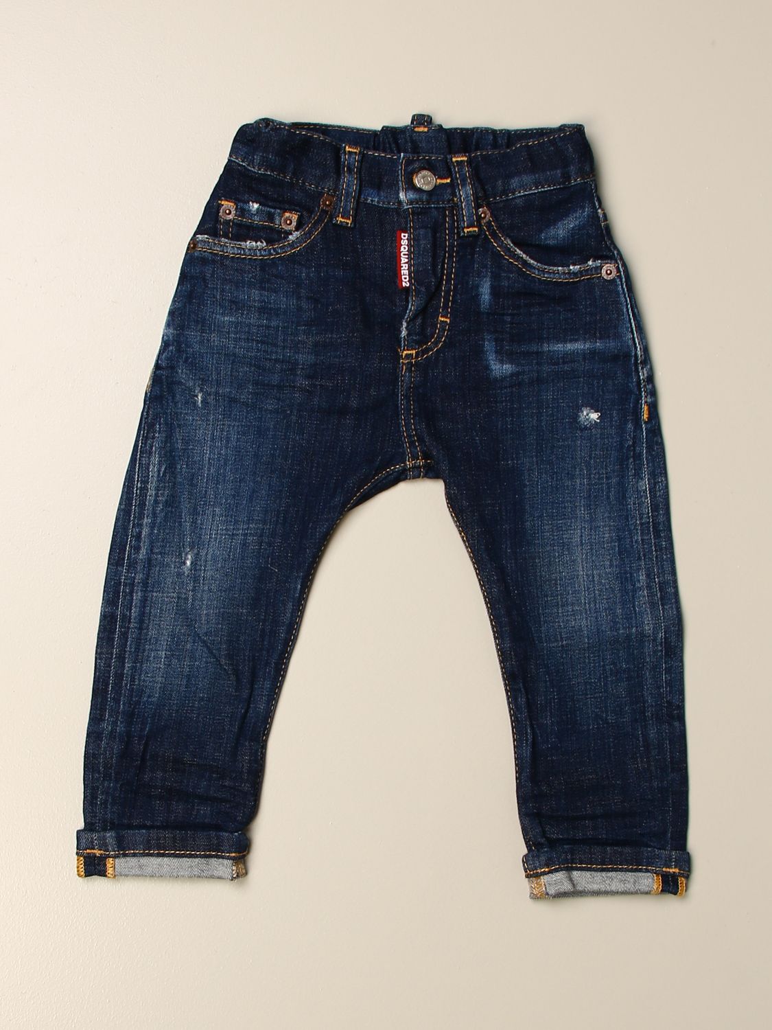 Dsquared2 Junior Outlet: in denim with tears - Denim | Dsquared2 Junior jeans DQ01TC D001V online on GIGLIO.COM