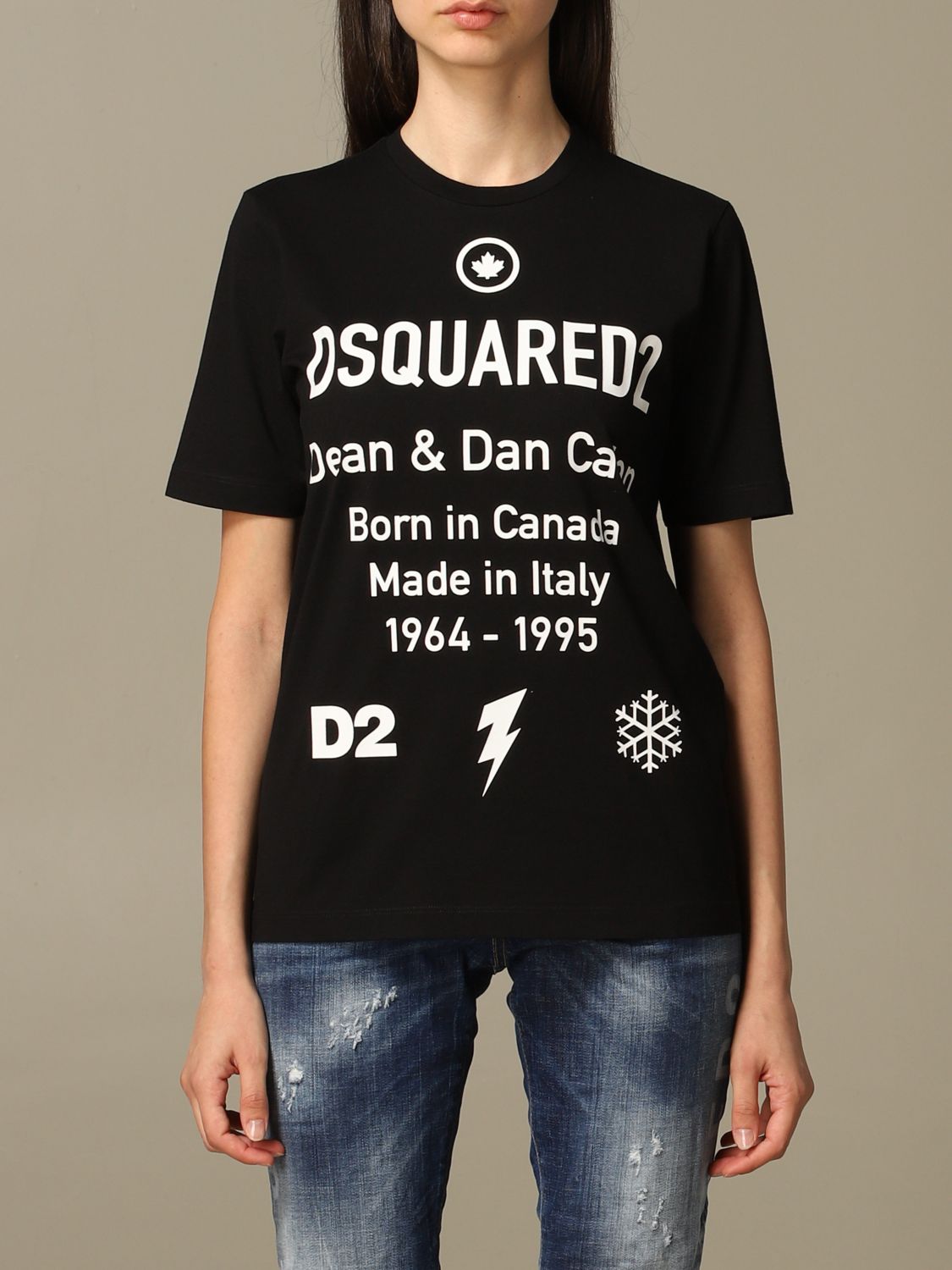 dsquared2 printed t shirt