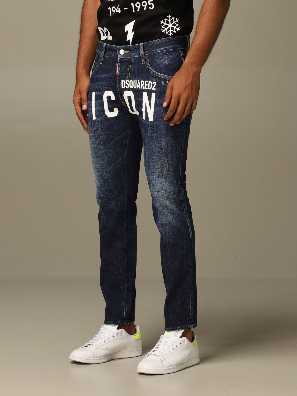 DSQUARED2: Jeans Icon skater slim fit - Denim | Dsquared2 jeans