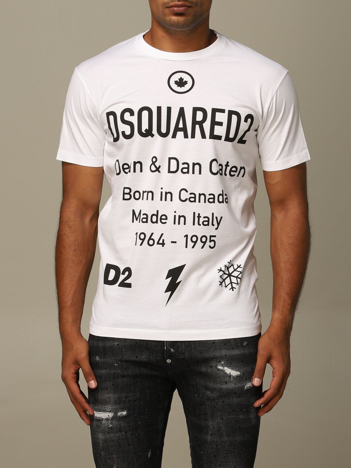 tee shirt dsquared gris