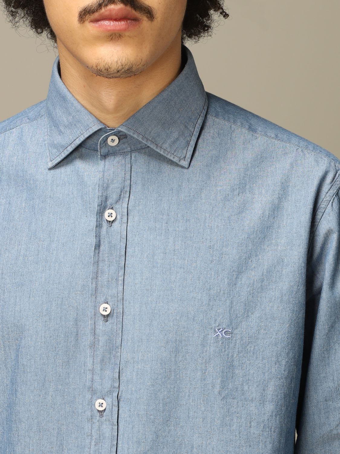 Xc Outlet: shirt for man - Blue | Xc shirt DP2L 2G CART J online on