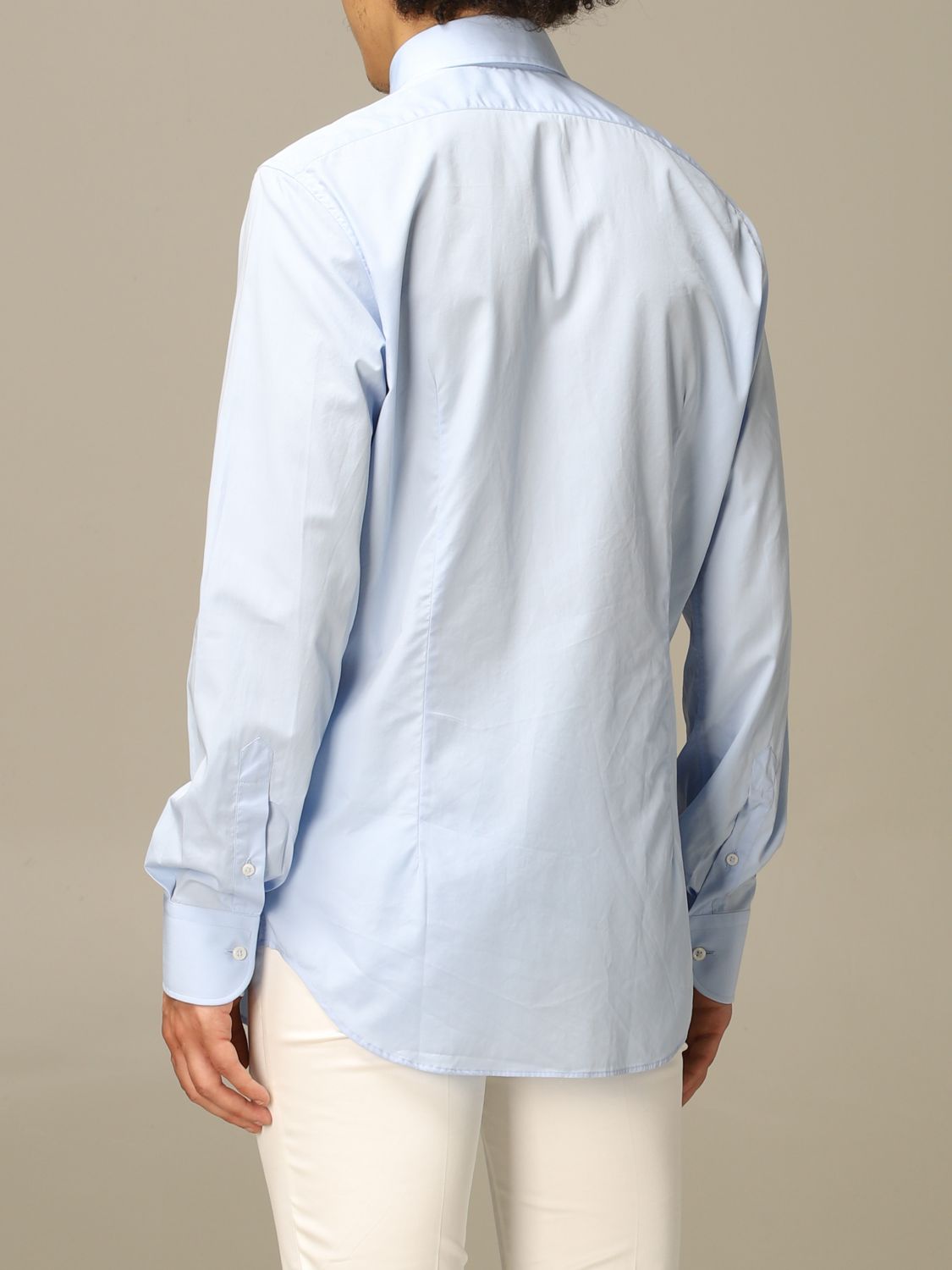 Camicia di cotone con logo G Quadro Giglio.com Abbigliamento Camicie 