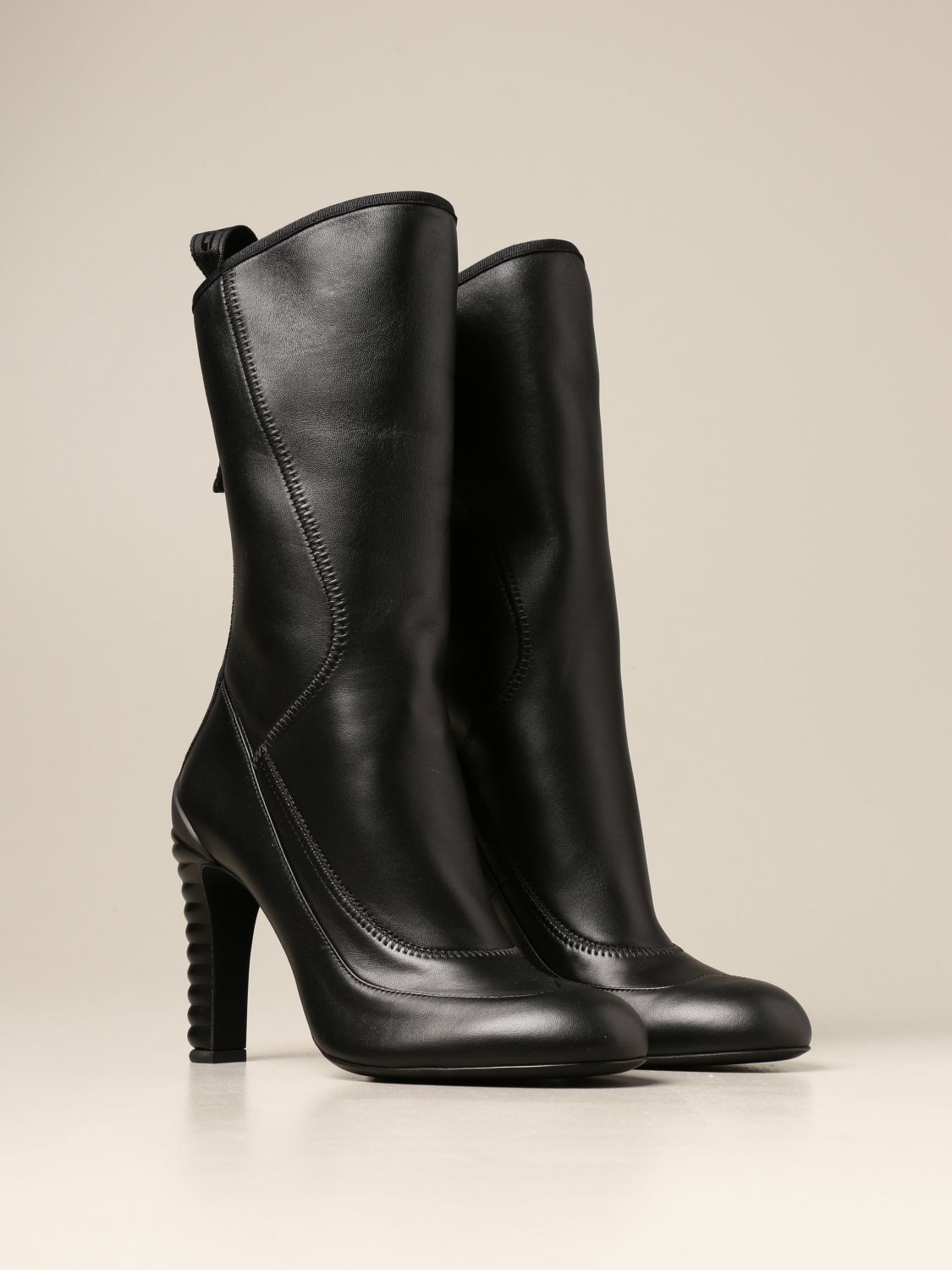 Heeled booties Fendi: Shoes women Fendi black 2