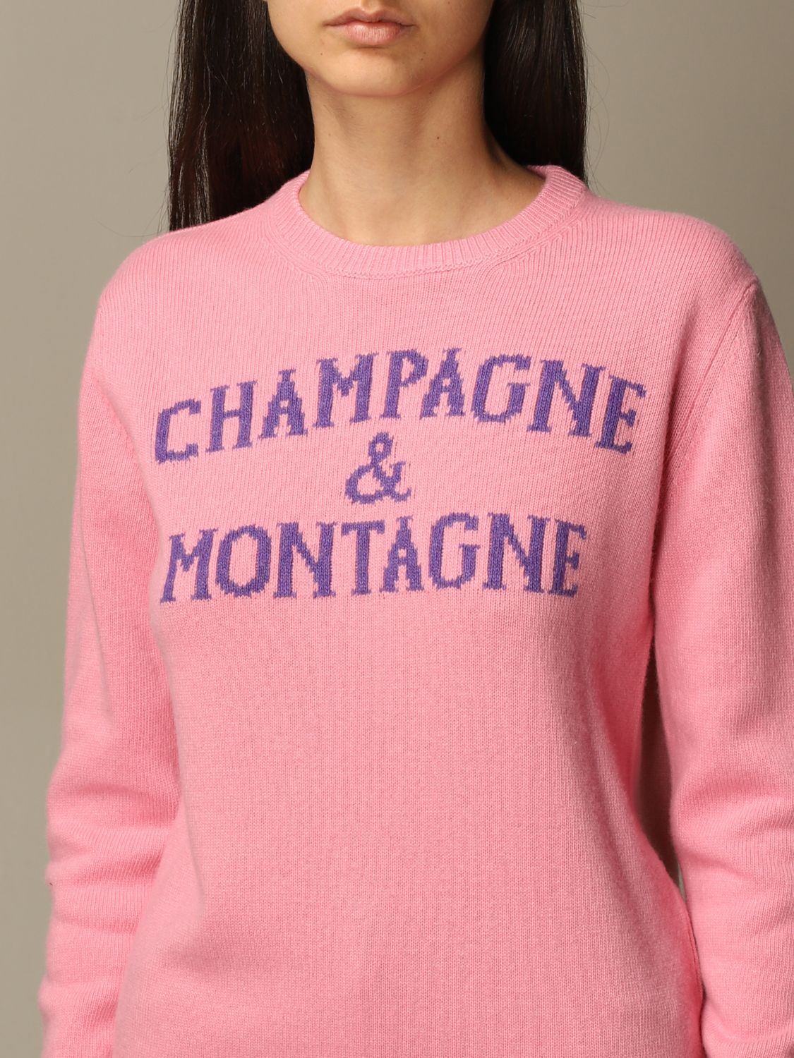 Pink Champagne Montagne Sweater Mc2 Saint Barth Sweater 2025 - Main Image