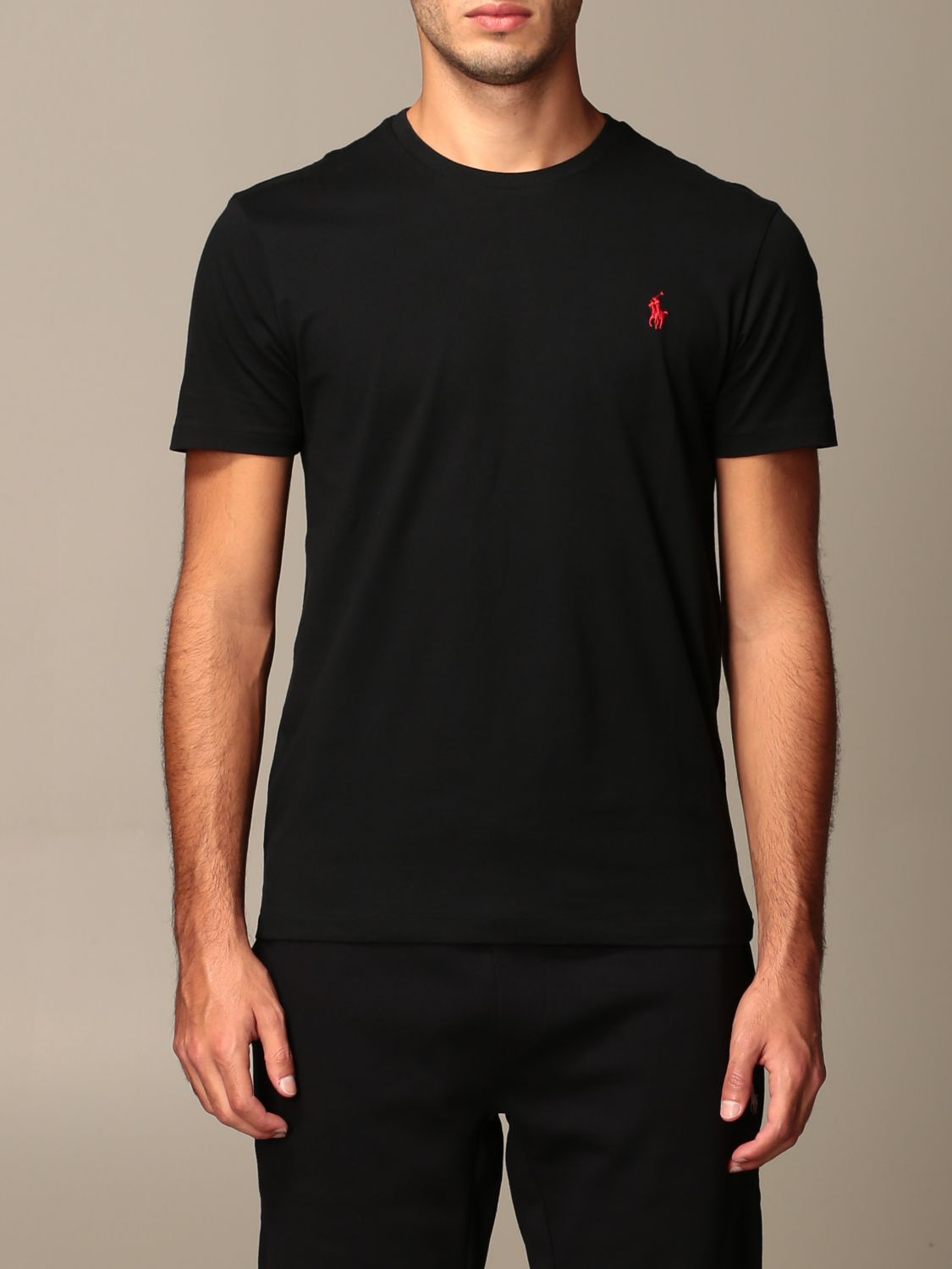 Tijdreeksen nationalisme Uitpakken Polo Ralph Lauren Outlet: t-shirt with logo - Black | Polo Ralph Lauren t- shirt 710680785 online on GIGLIO.COM