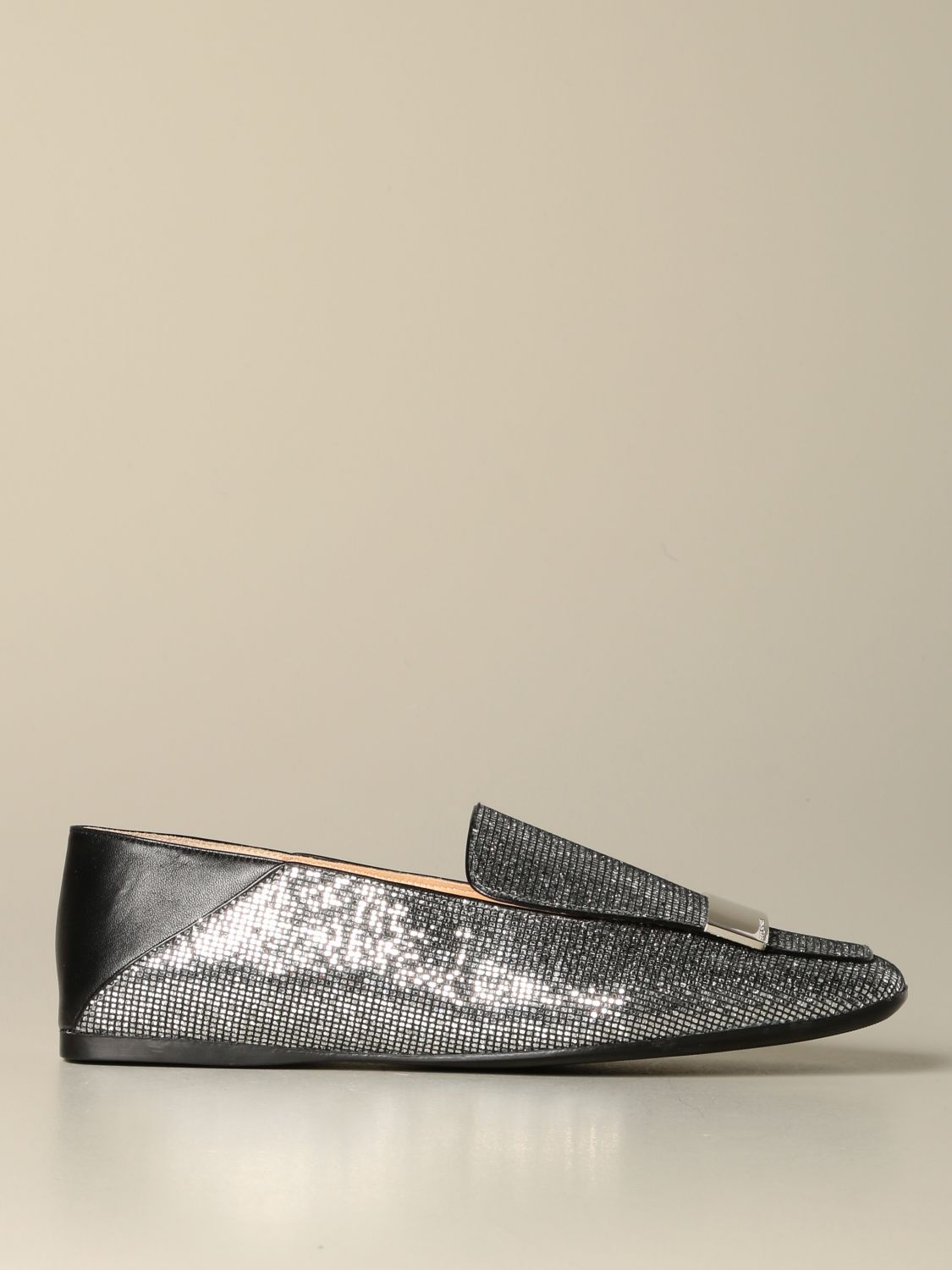 womens silver loafers uk