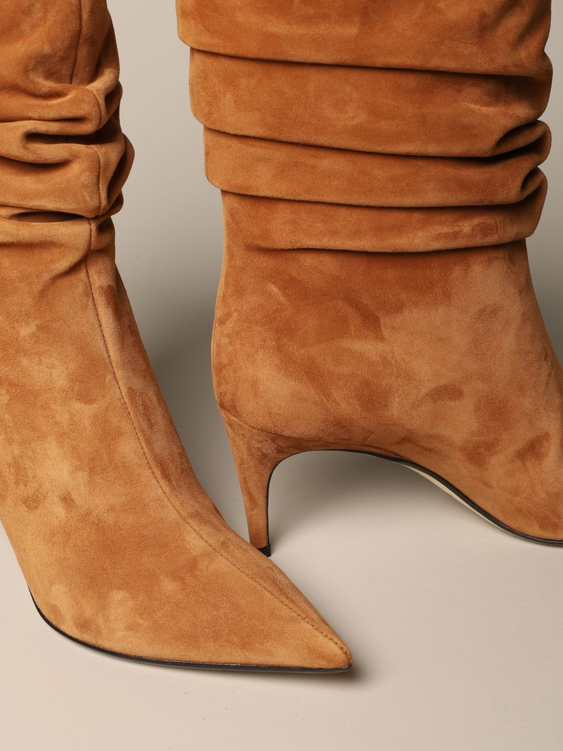 sergio rossi suede boots