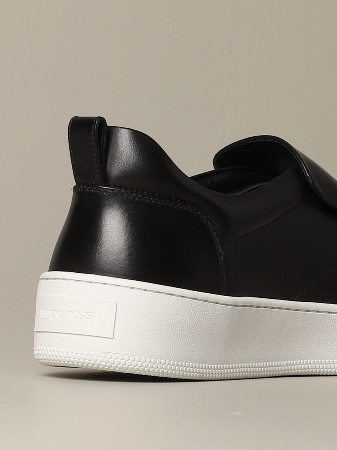 SERGIO ROSSI: Sr1 Addict sneakers in nappa leather - Black 