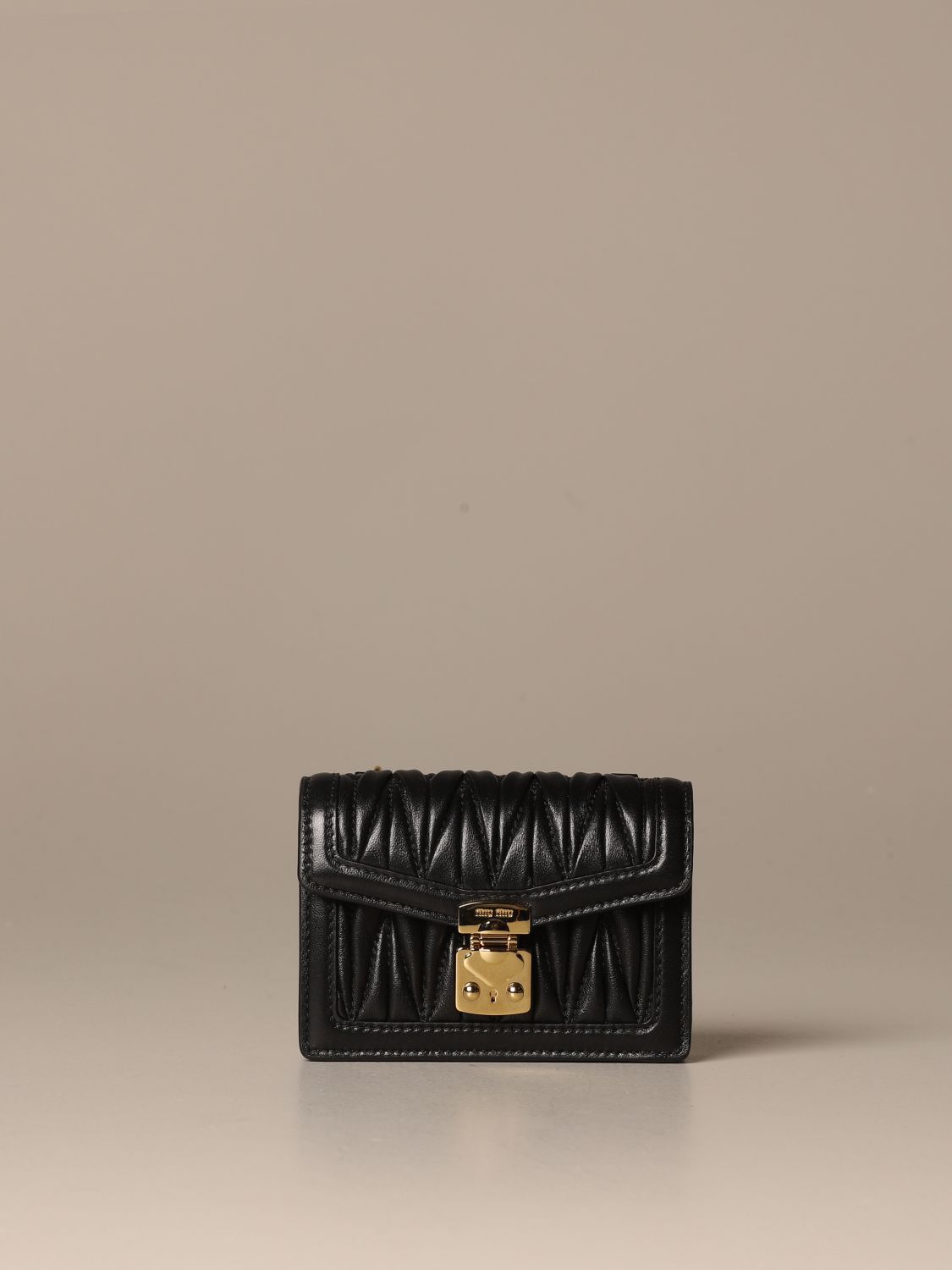 miu miu matelassé leather mini bag