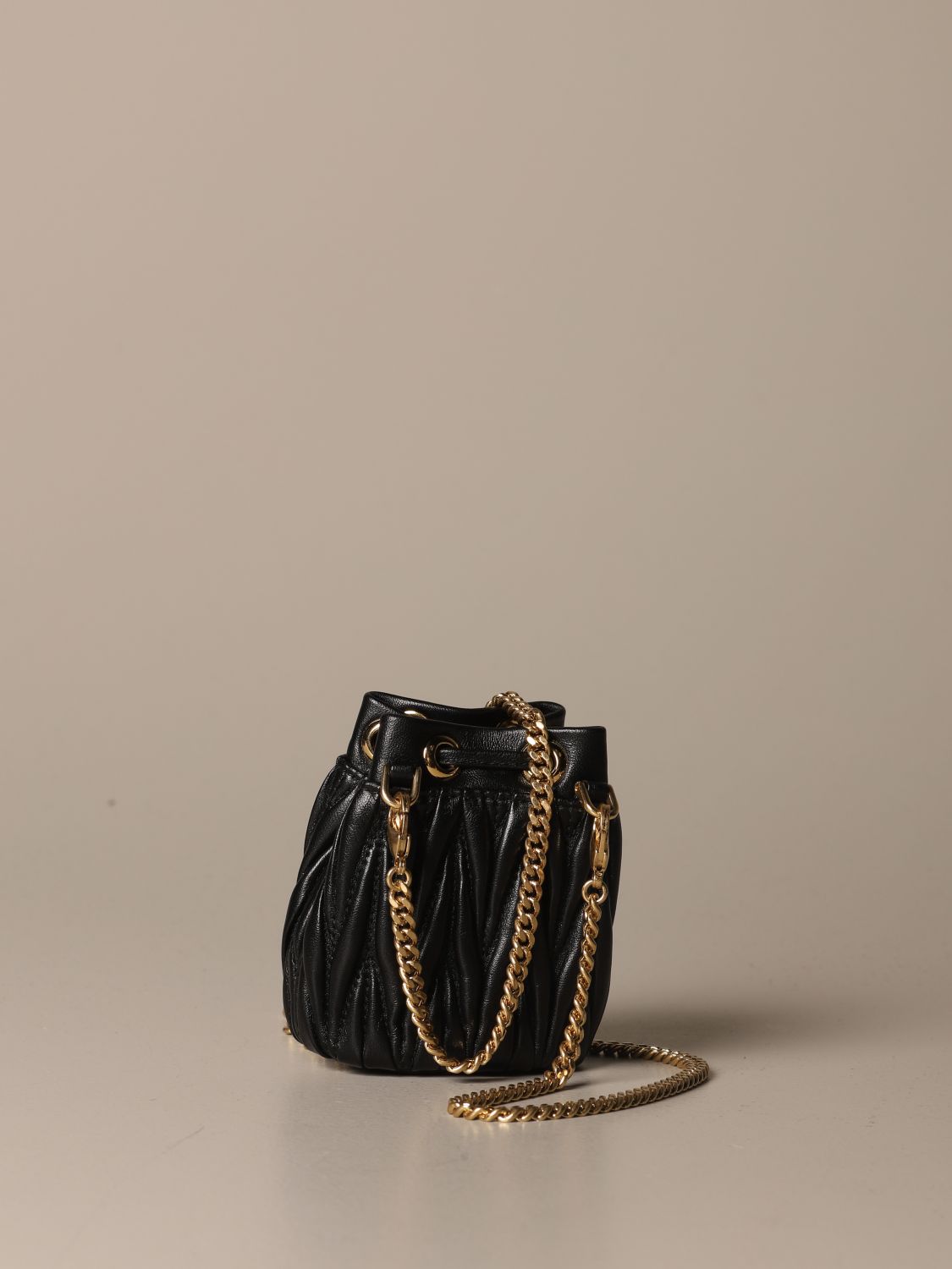 miu miu black matelasse bag