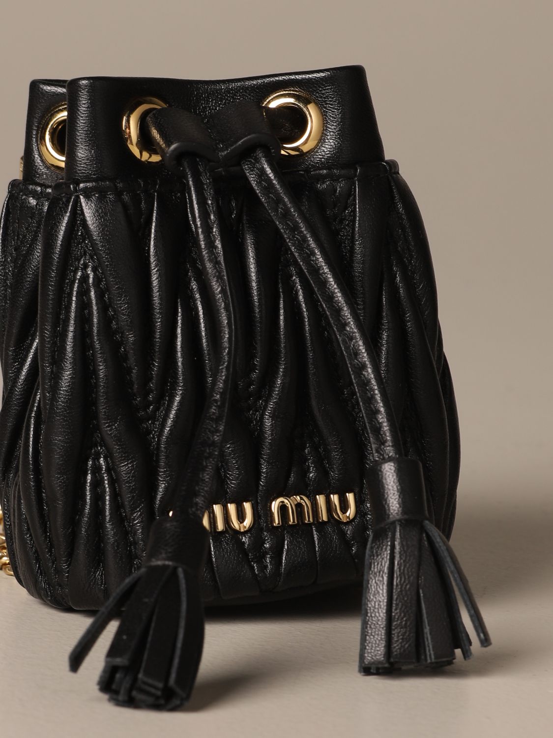 miu miu matelassé leather mini bag