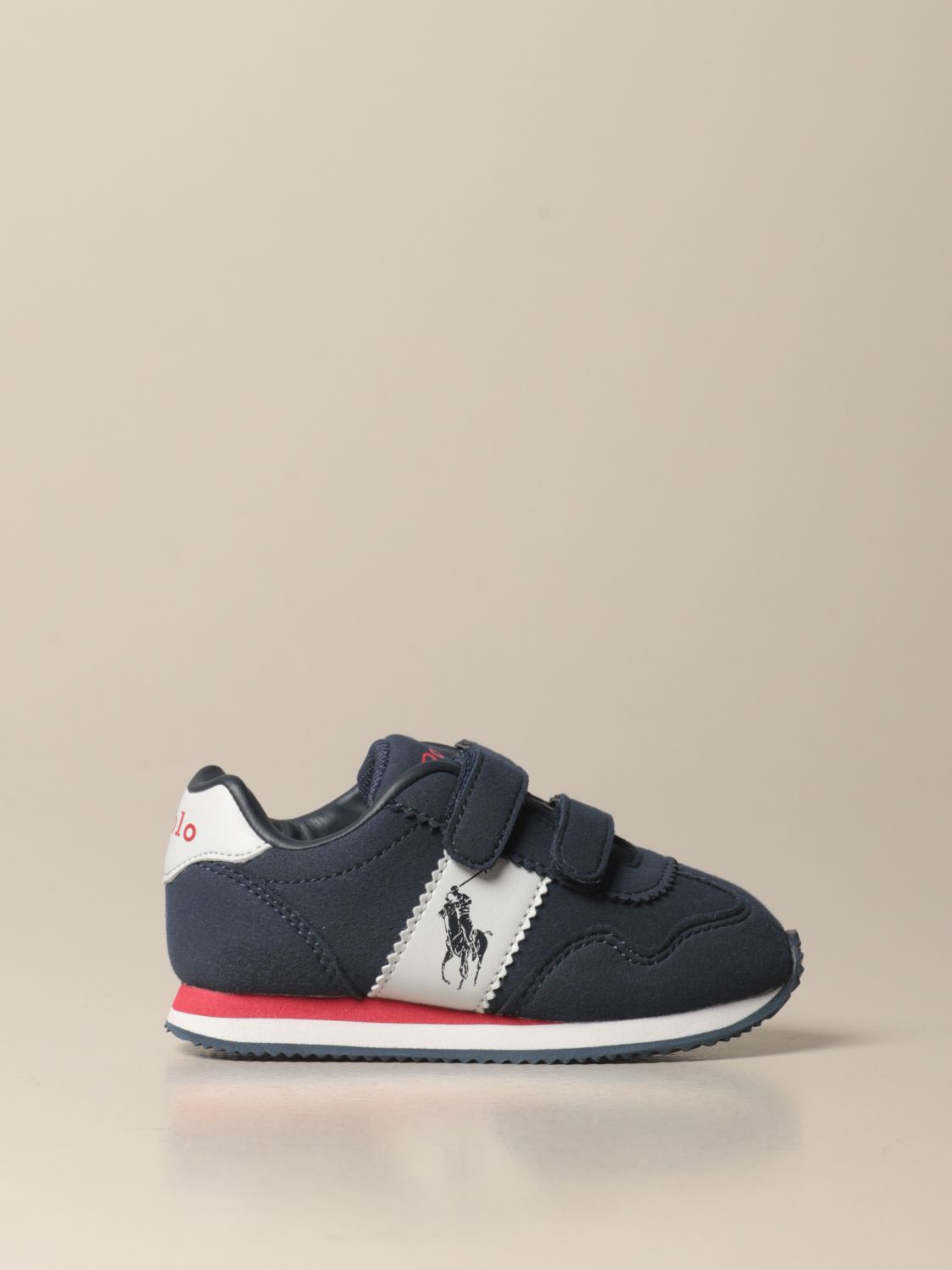 straal slang Teken Polo Ralph Lauren Outlet: sneakers in synthetic suede - Navy | Polo Ralph  Lauren shoes RF102697 online on GIGLIO.COM