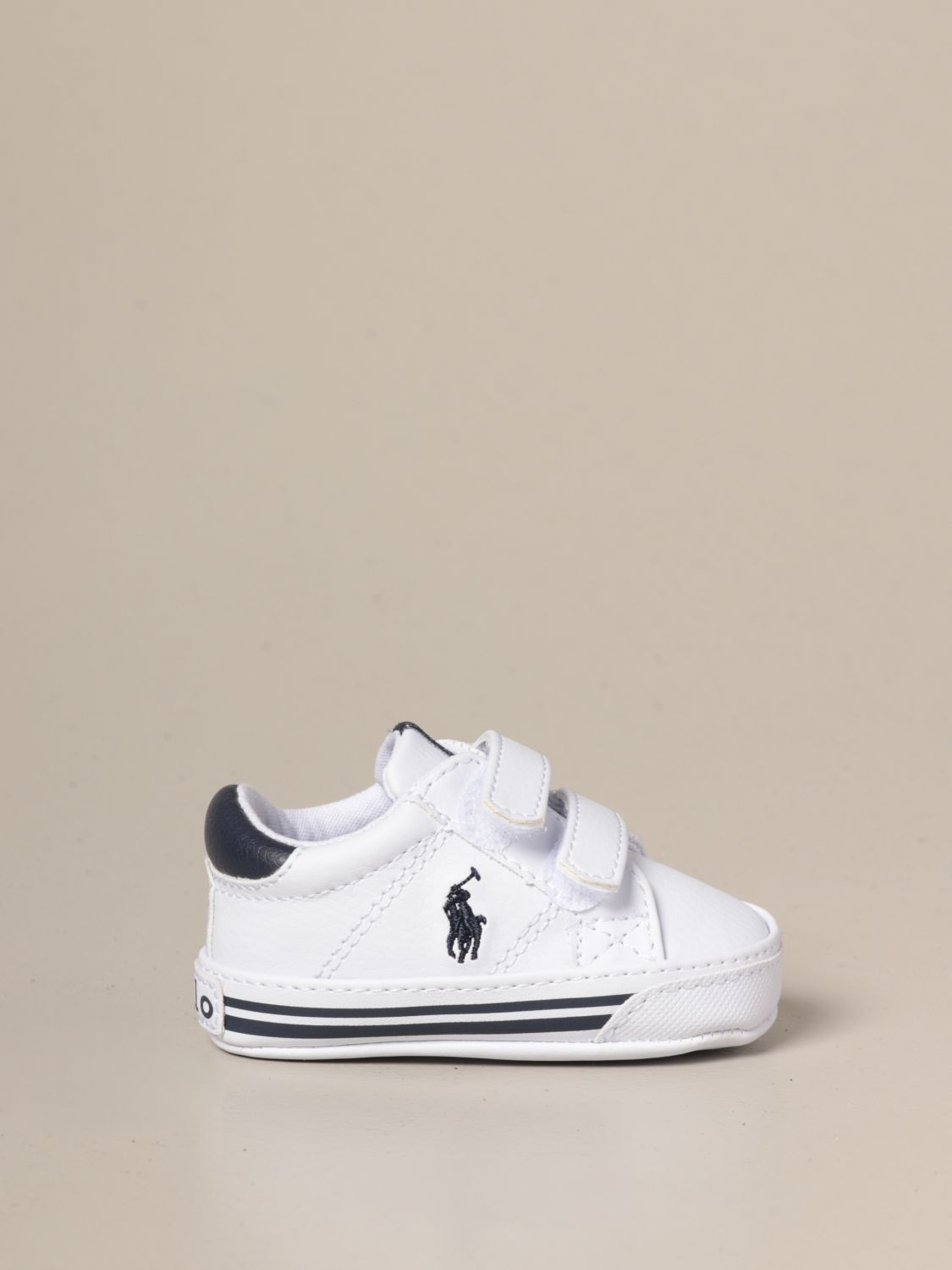 de Ralph Lauren: Zapatos para bebé, Blanco | Zapatos Ralph Lauren RL100542 en línea en GIGLIO.COM