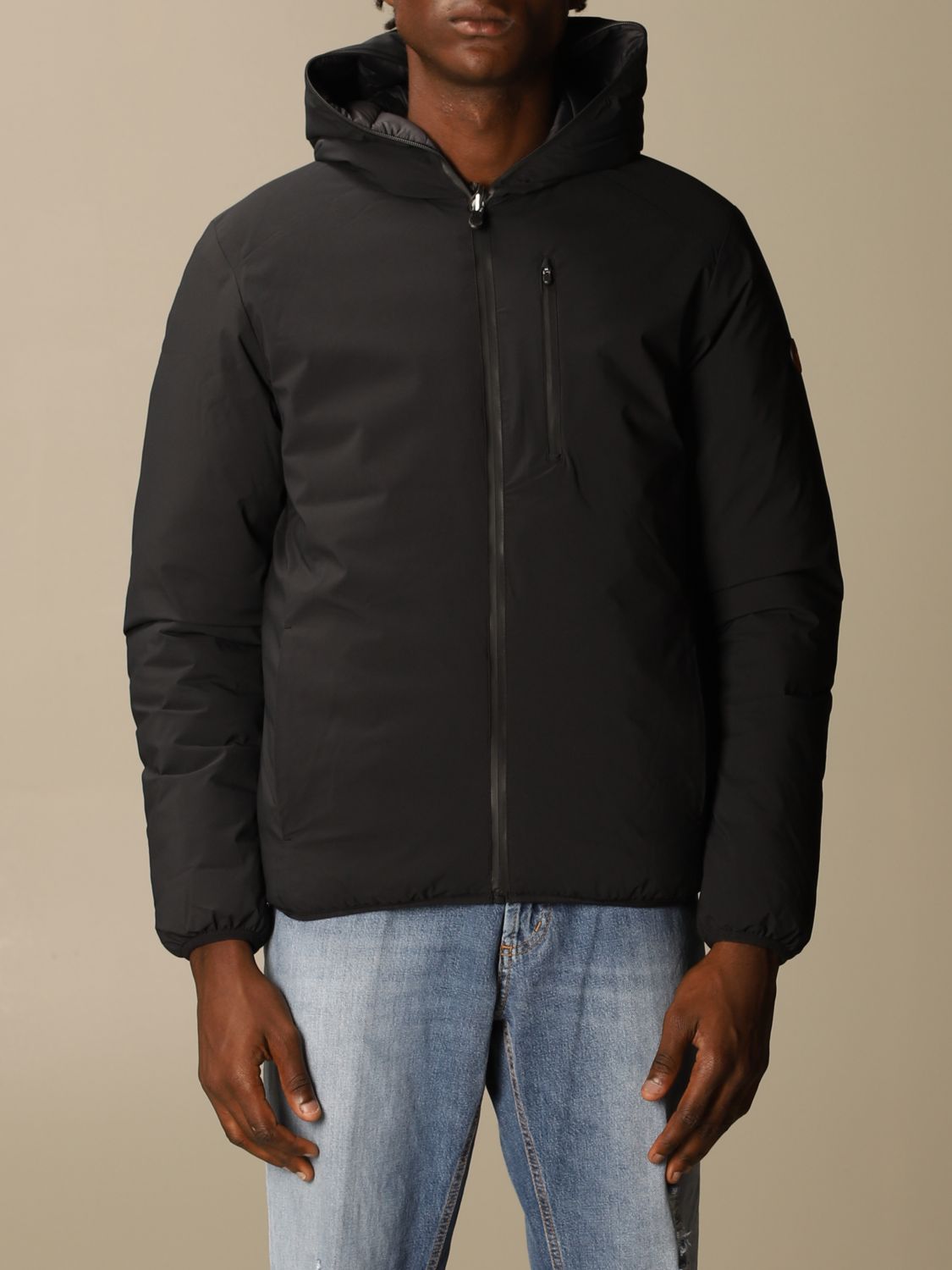 SAVE THE DUCK: Matty reversible down jacket with hood - Black | Save ...