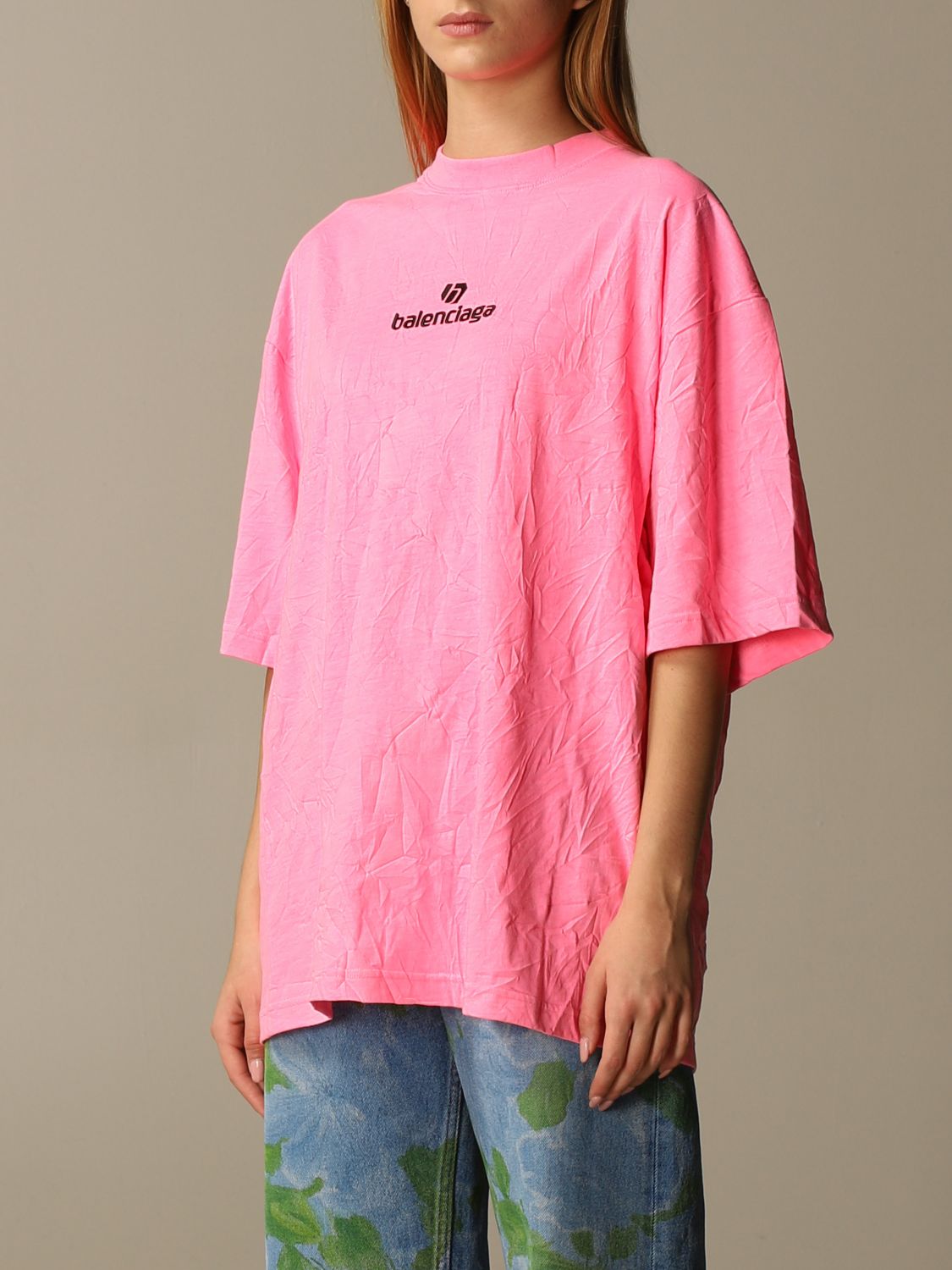 Tee shirt best sale balenciaga rose