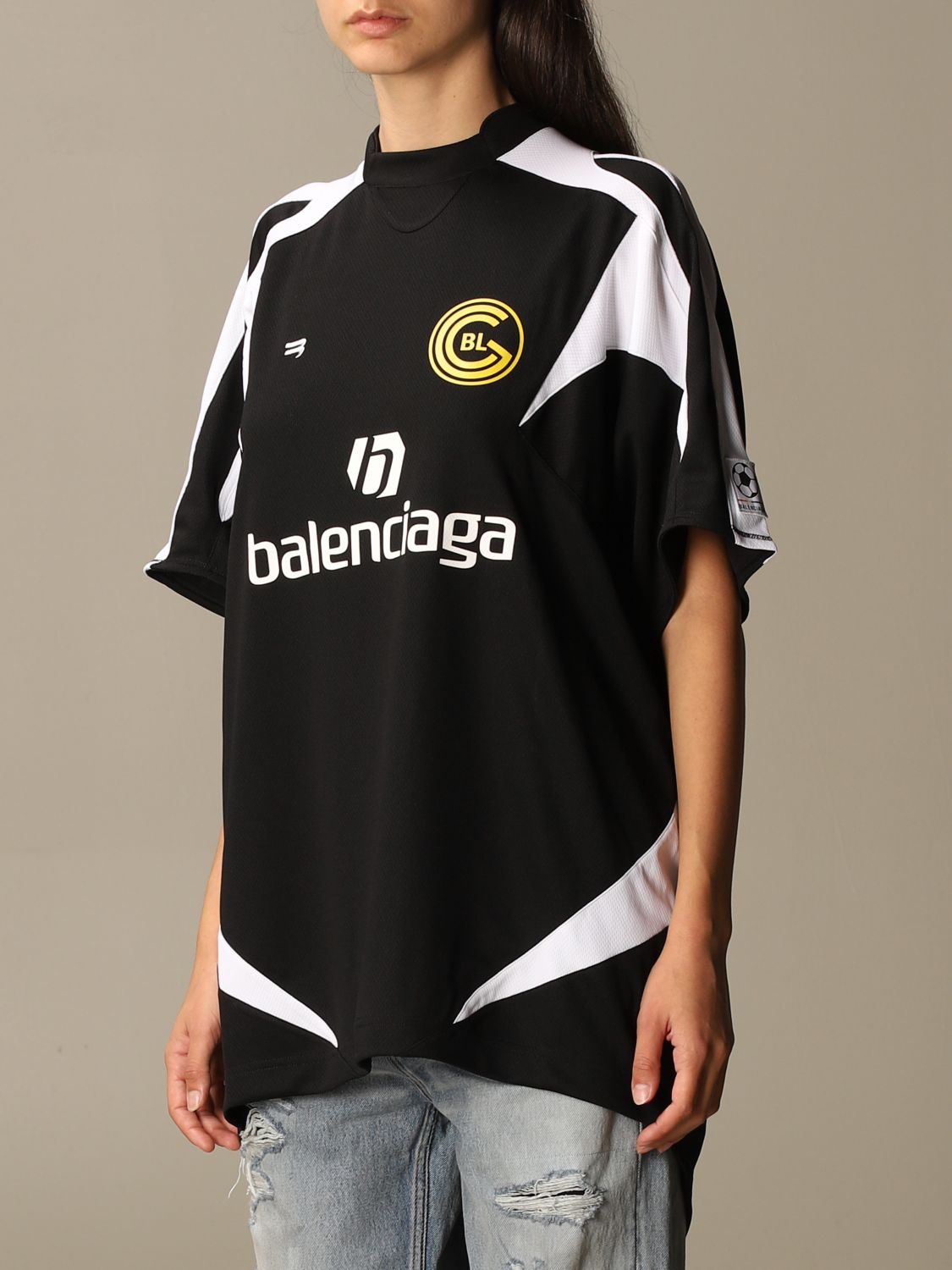 3b Sports Icon Tracksuit Shirt in Black  Balenciaga US