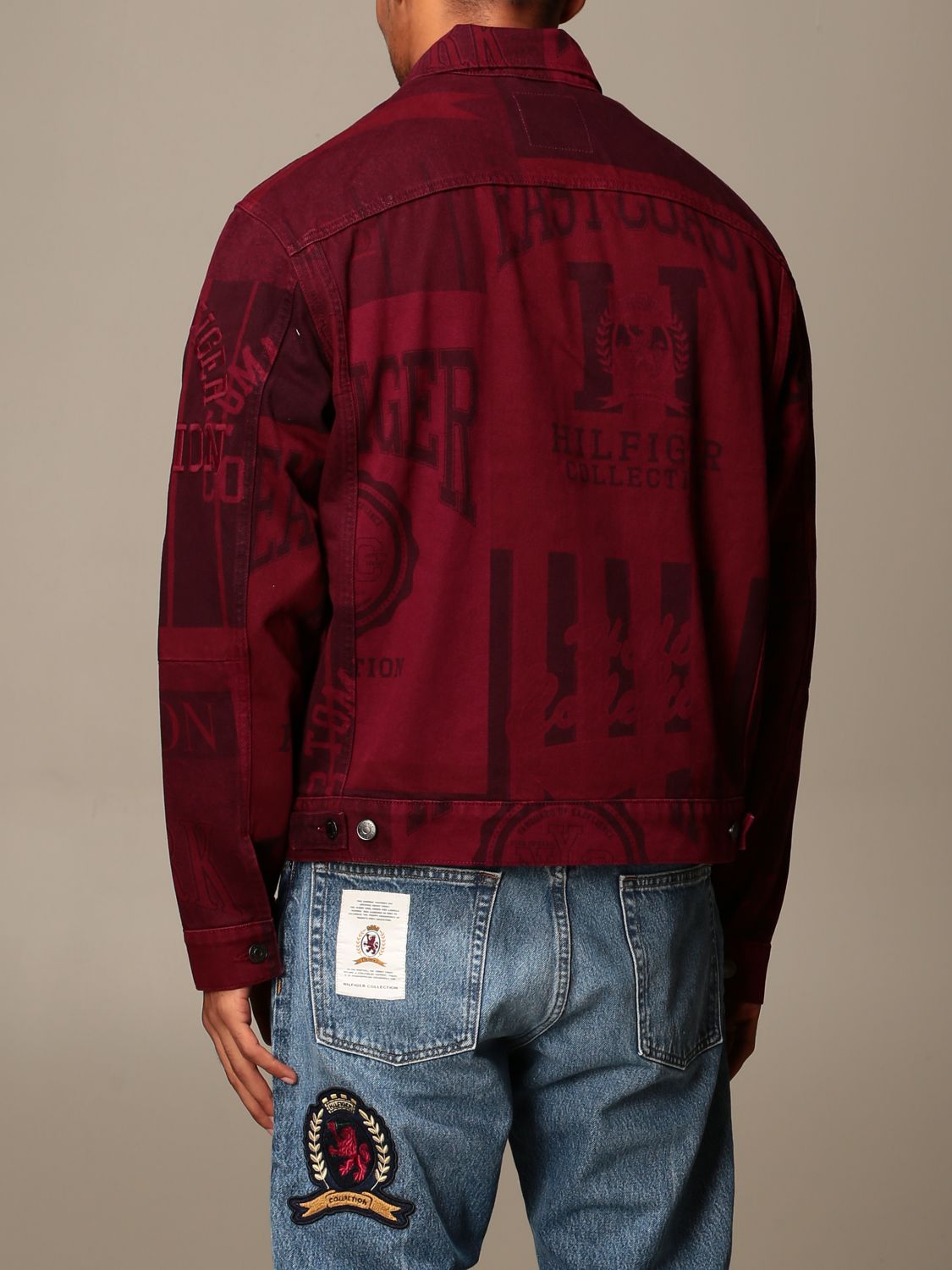 printed jeans jacket