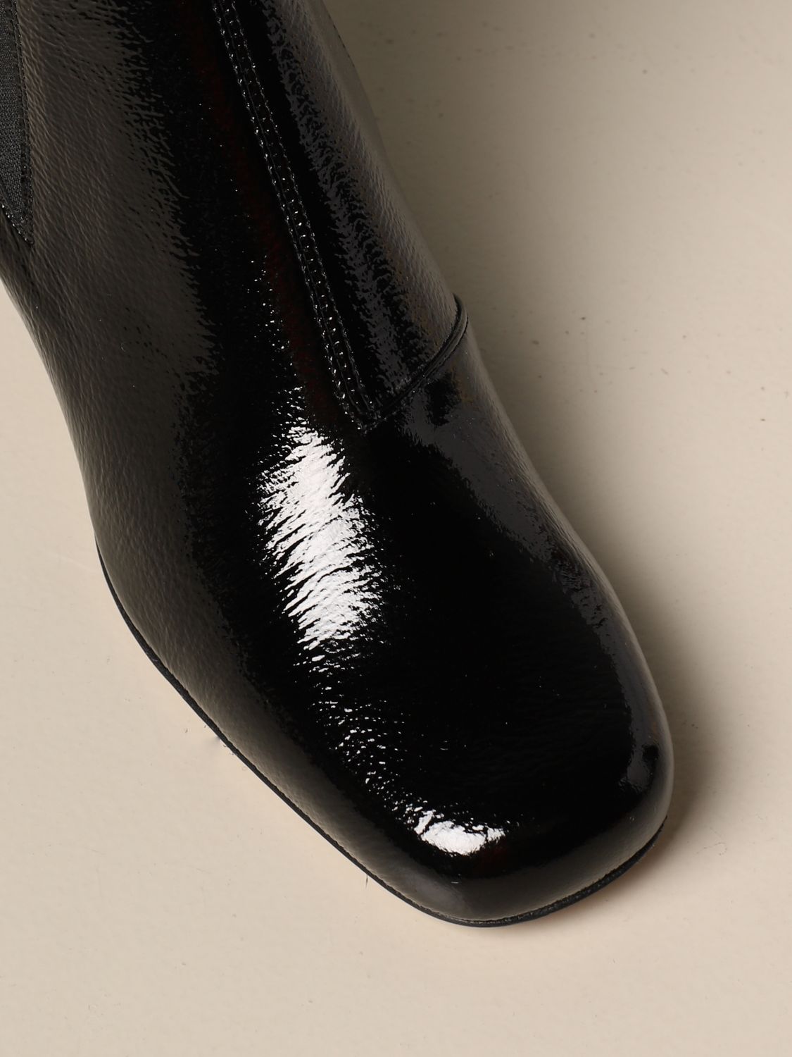 roger vivier black patent flats