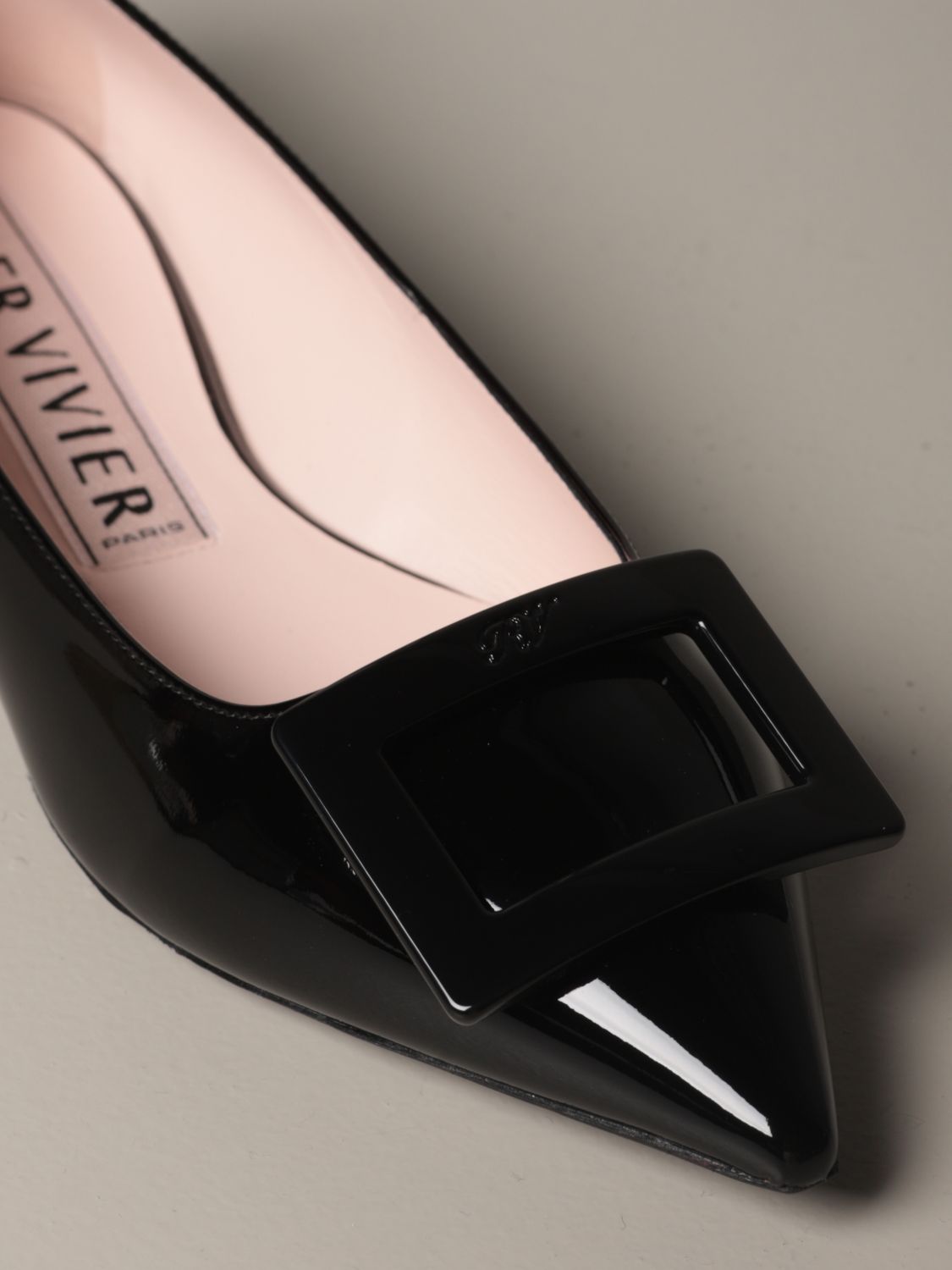 roger vivier patent flats