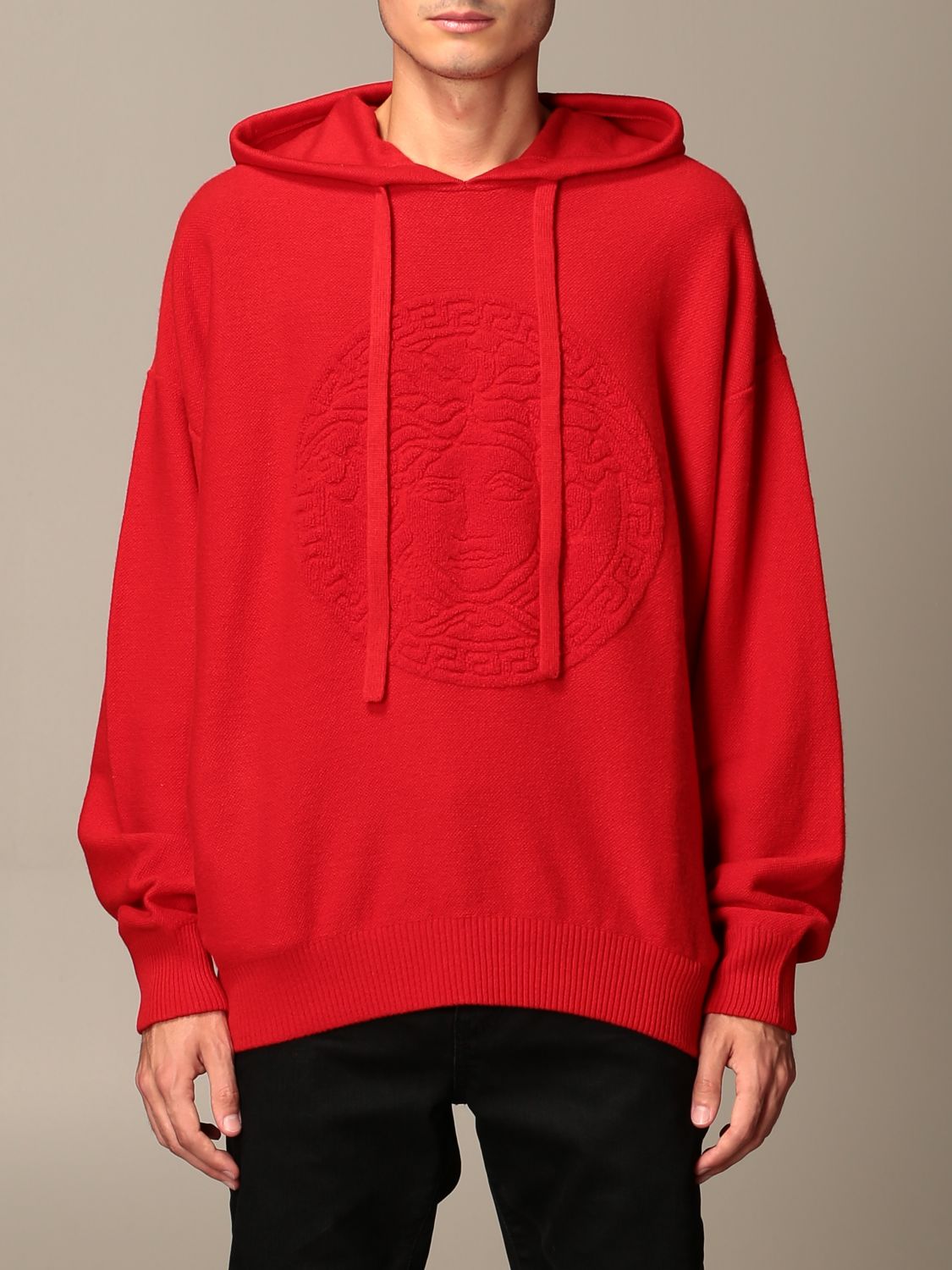 versace red hoodie