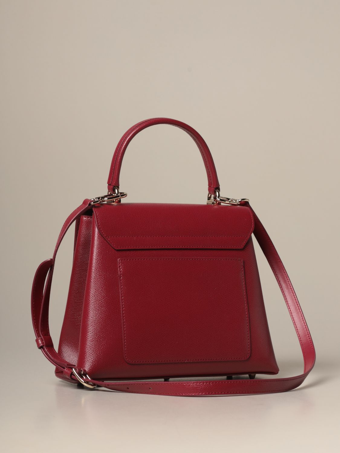 FURLA 1927 bag in grained leather Strawberry Furla handbag BAKPACO