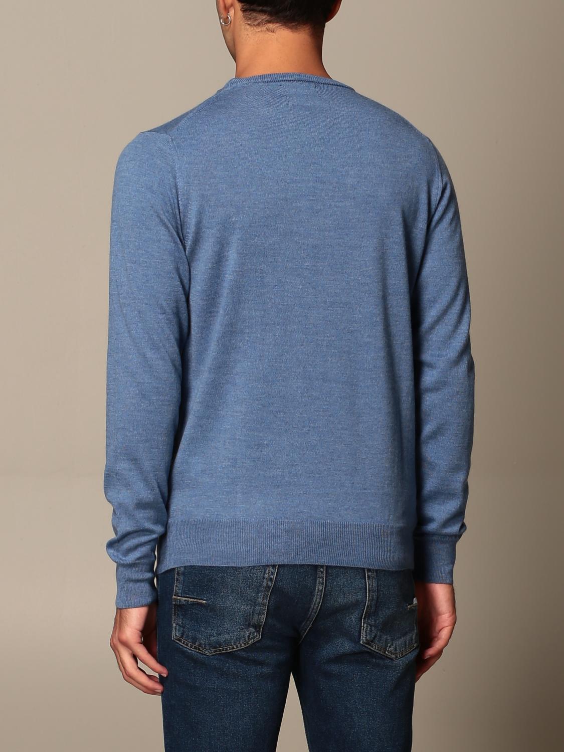 Xc Outlet jumper for men Gnawed Blue Xc jumper 11 MERINOS online