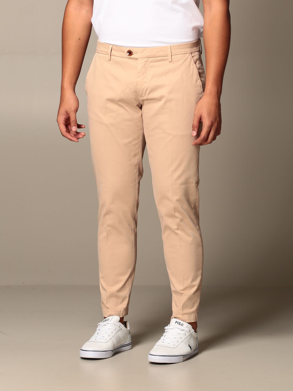 Pantalone Rudolph in raso stretch slim fit Giglio.com Uomo Abbigliamento Pantaloni e jeans Pantaloni Pantaloni stretch 