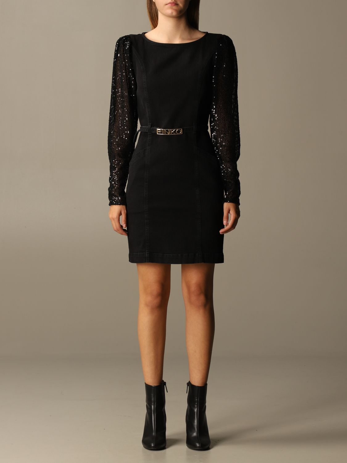 black sequin belt for dress