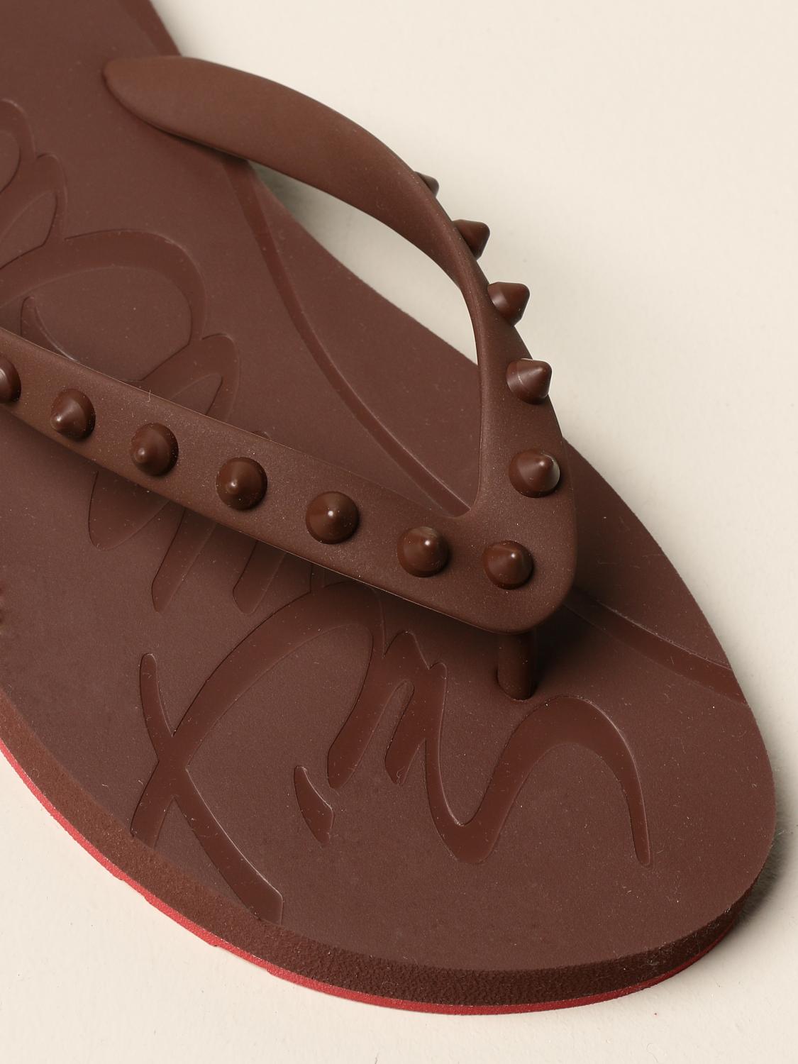 louboutin thong sandals