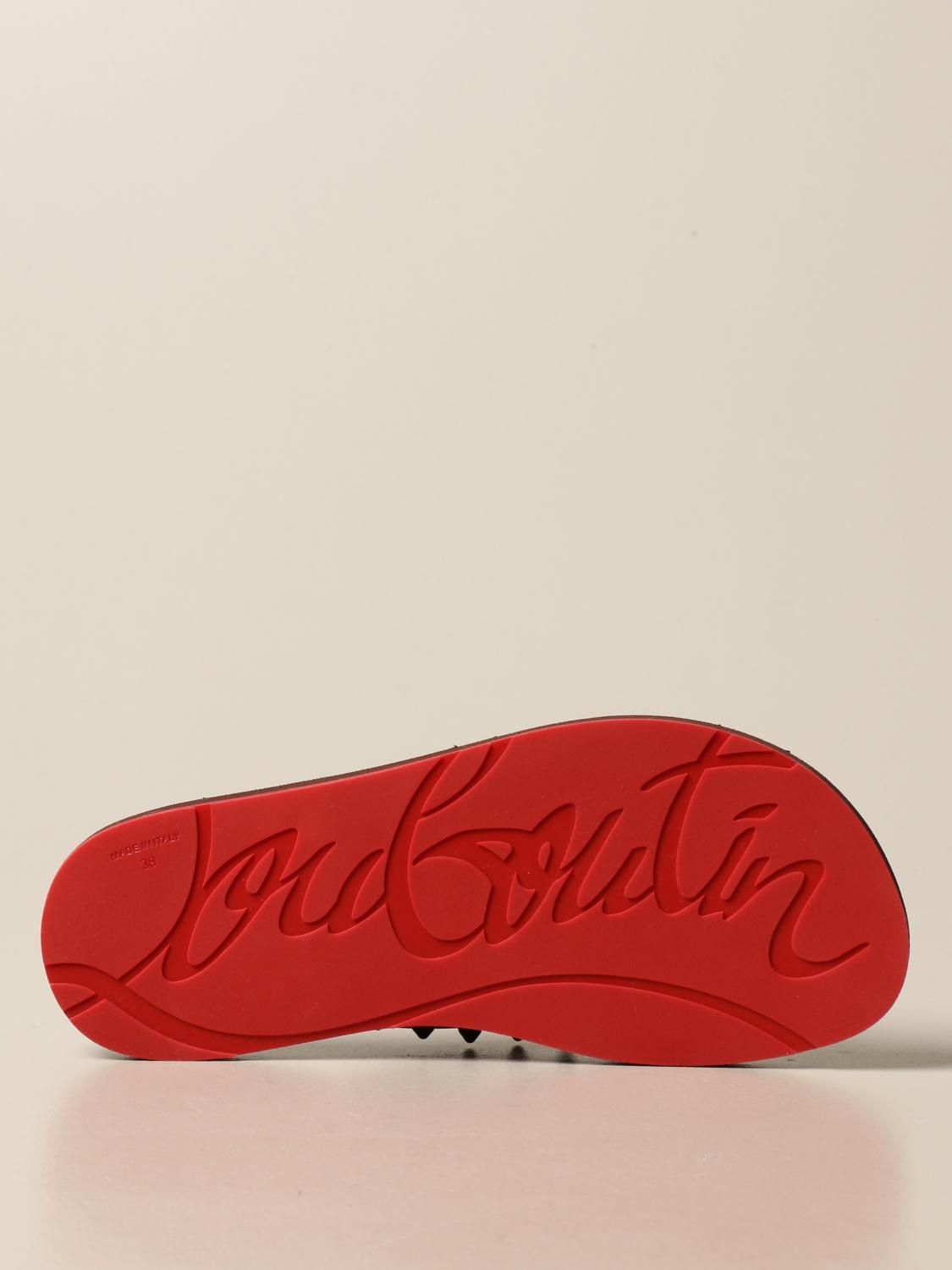 louboutin thong sandals