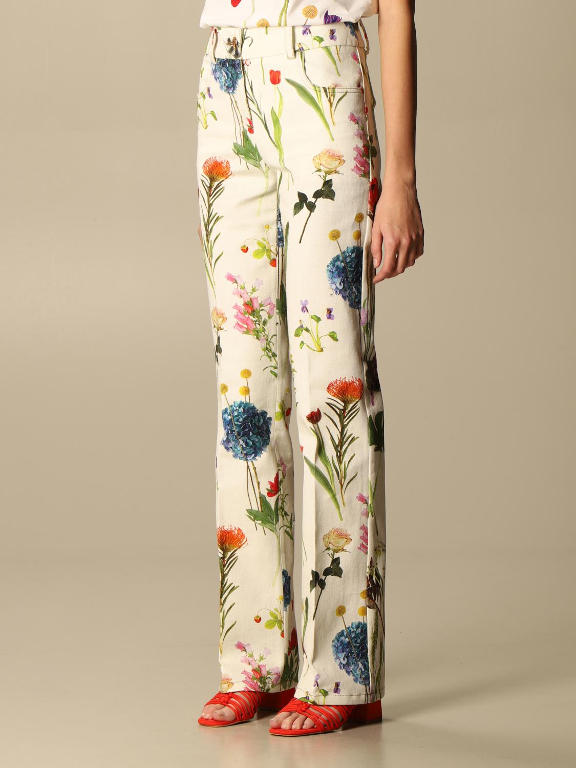 BOUTIQUE MOSCHINO: Drill trousers in 