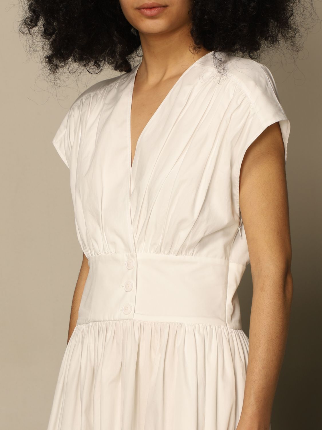 Buy > white half sleeve dress > in stock