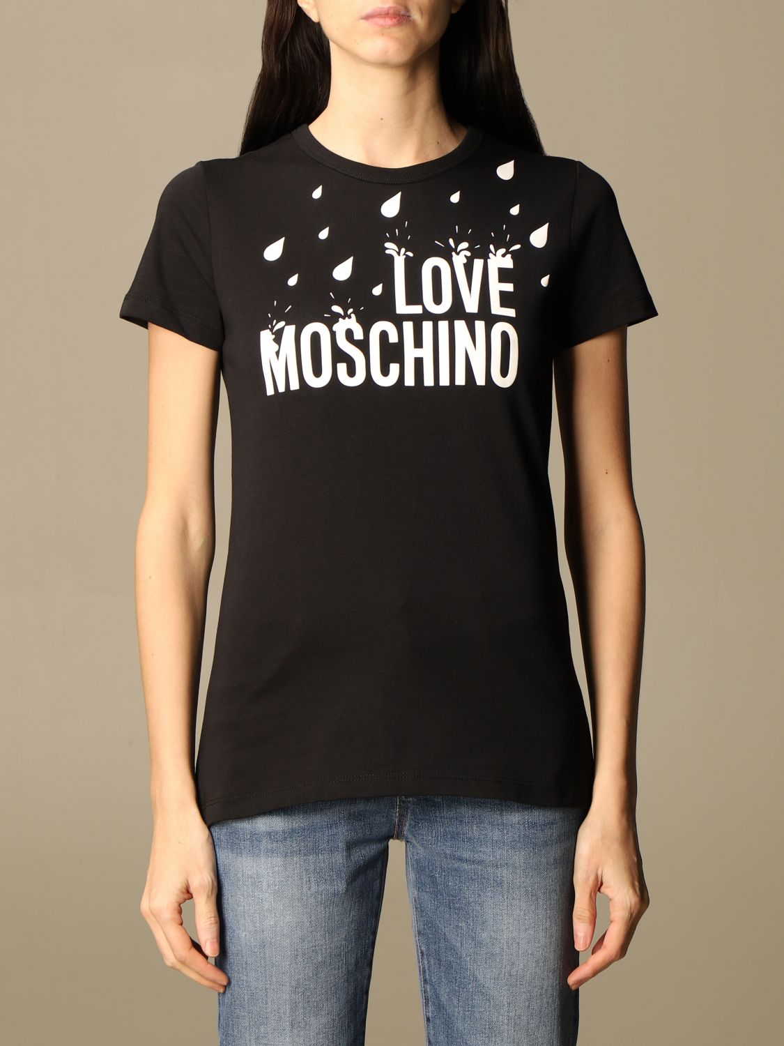 love moschino black t shirt