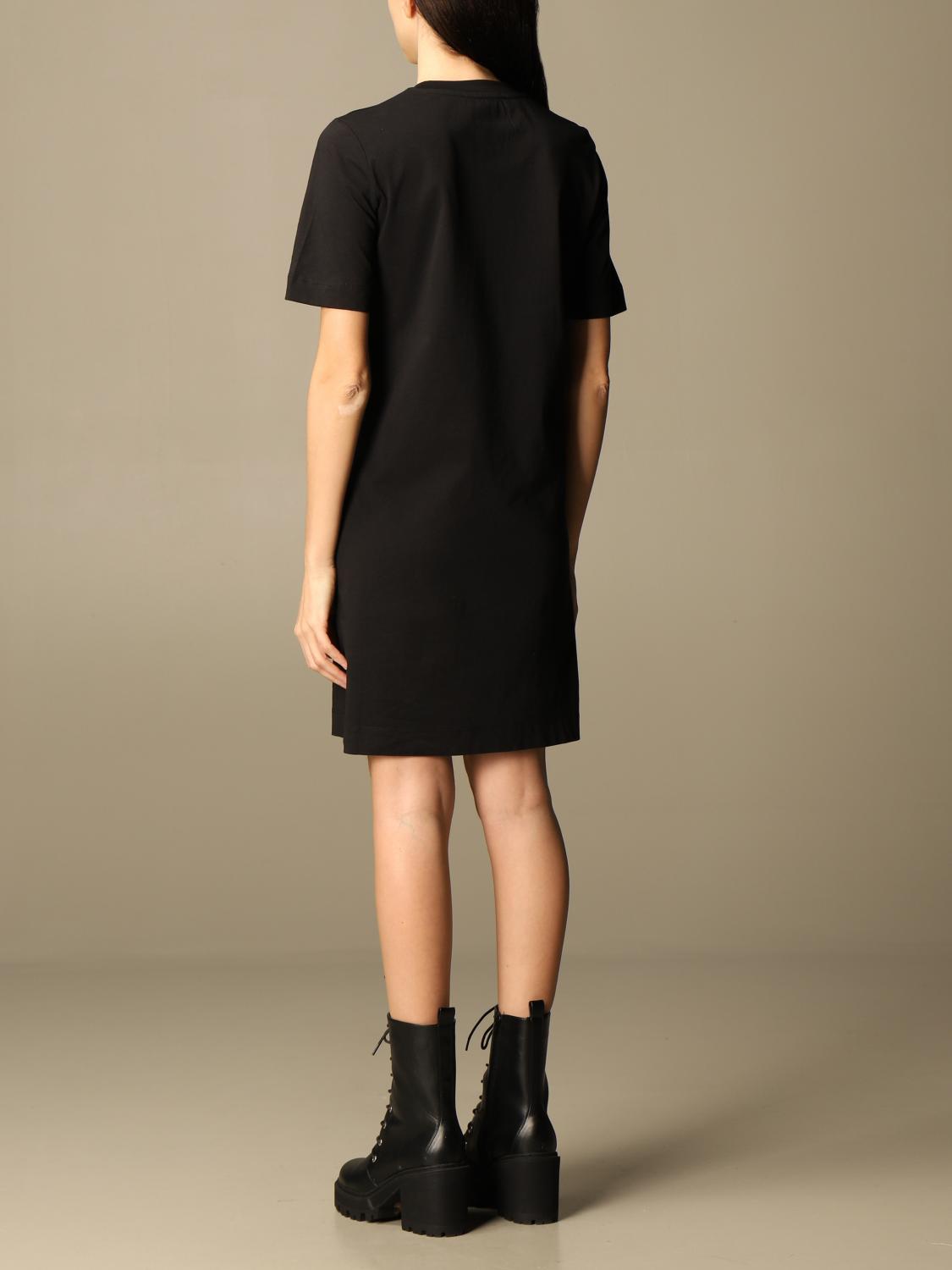 LOVE MOSCHINO tshirt dress with logo Black Love Moschino dress