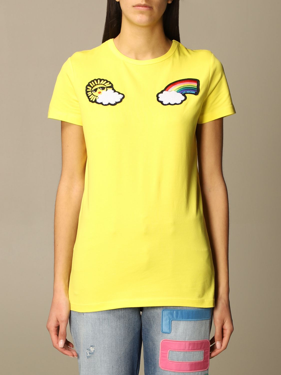 Camiseta Love Moschino: Camiseta mujer Love Moschino amarillo 1