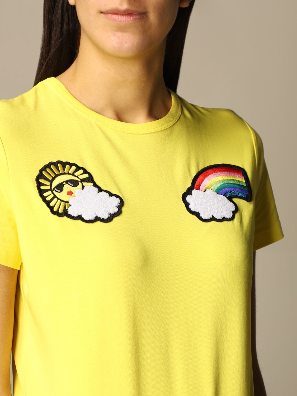 Camiseta Love Moschino: Camiseta mujer Love Moschino amarillo 3