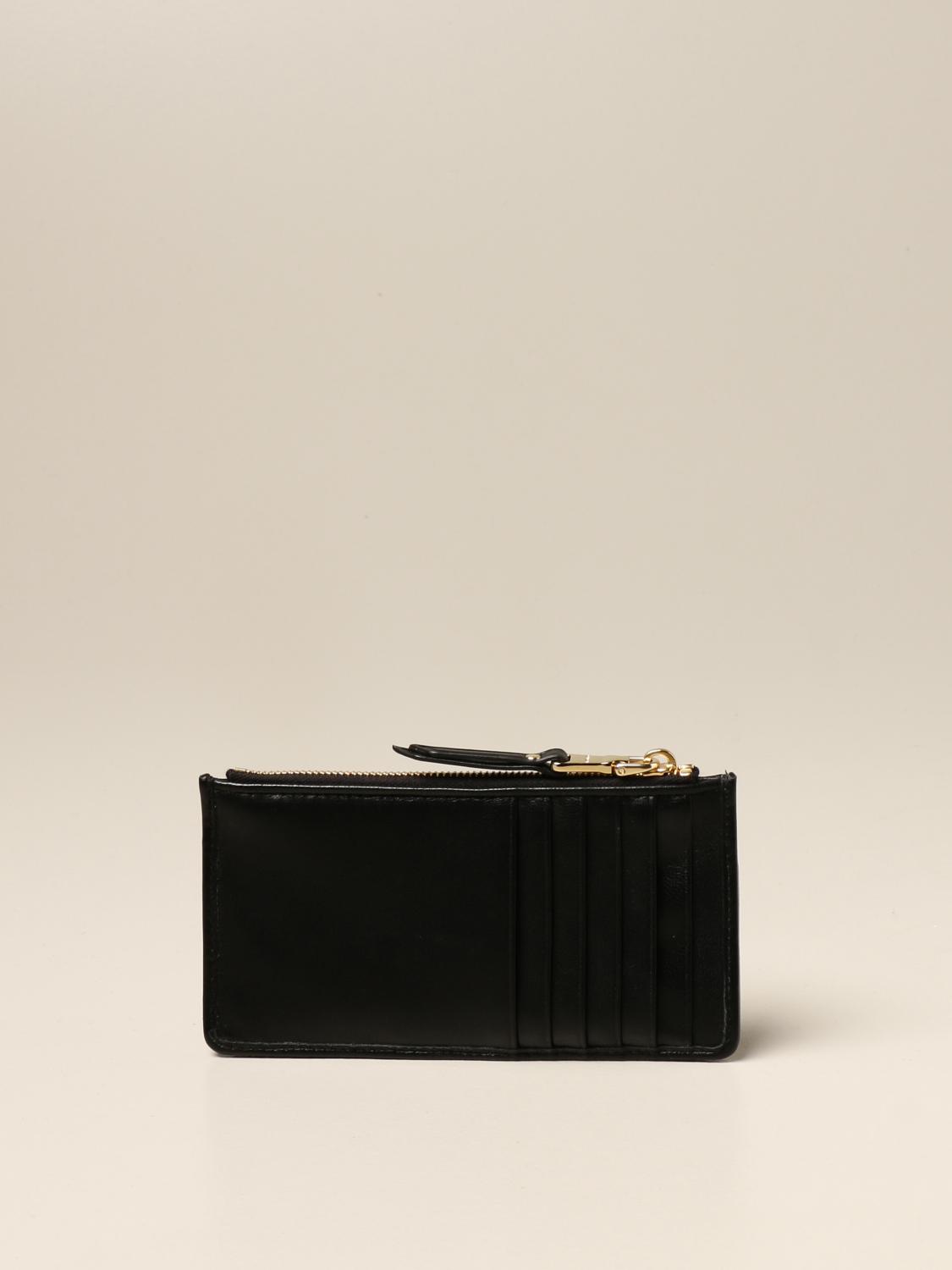 Miu Miu Wallet In Matelasse Leather With Logo Wallet Miu Miu Women Black Wallet Miu Miu 5mb006 N88 Giglio En