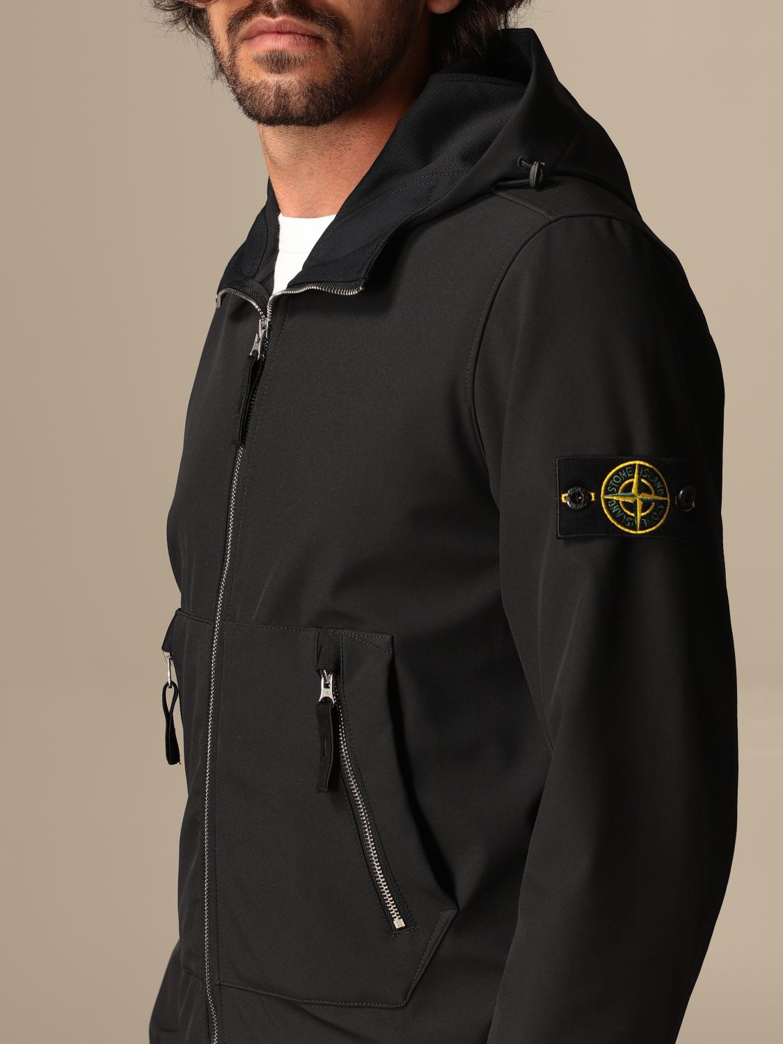 stone island soft shell jacket small