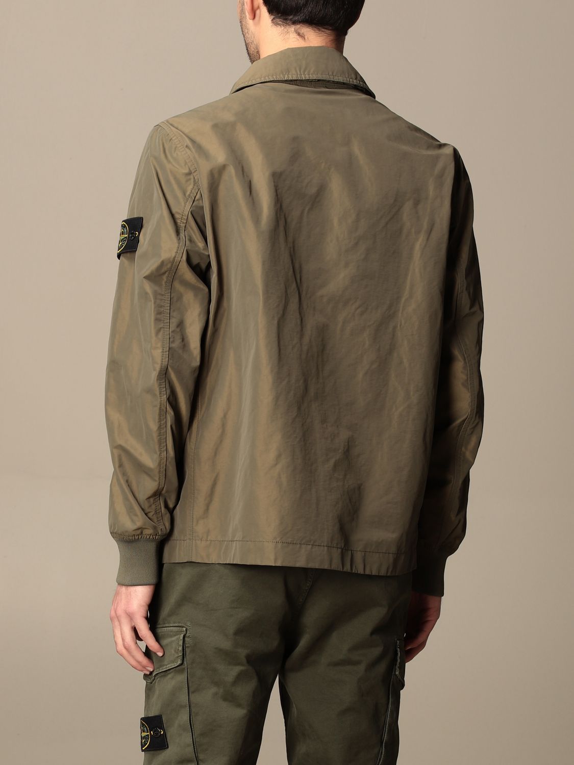 Stone Island Outlet: jacket in opaque nylon polyester rep | Jacket