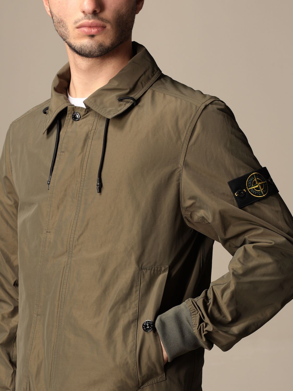Stone Island Outlet: jacket in opaque nylon polyester rep | Jacket