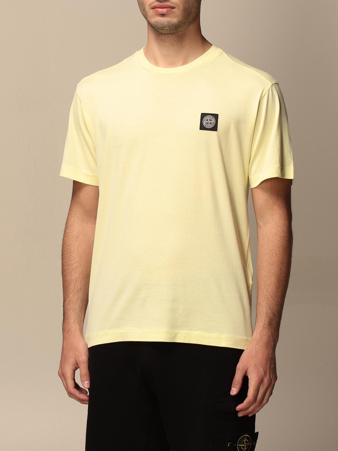 lemon stone island t shirt