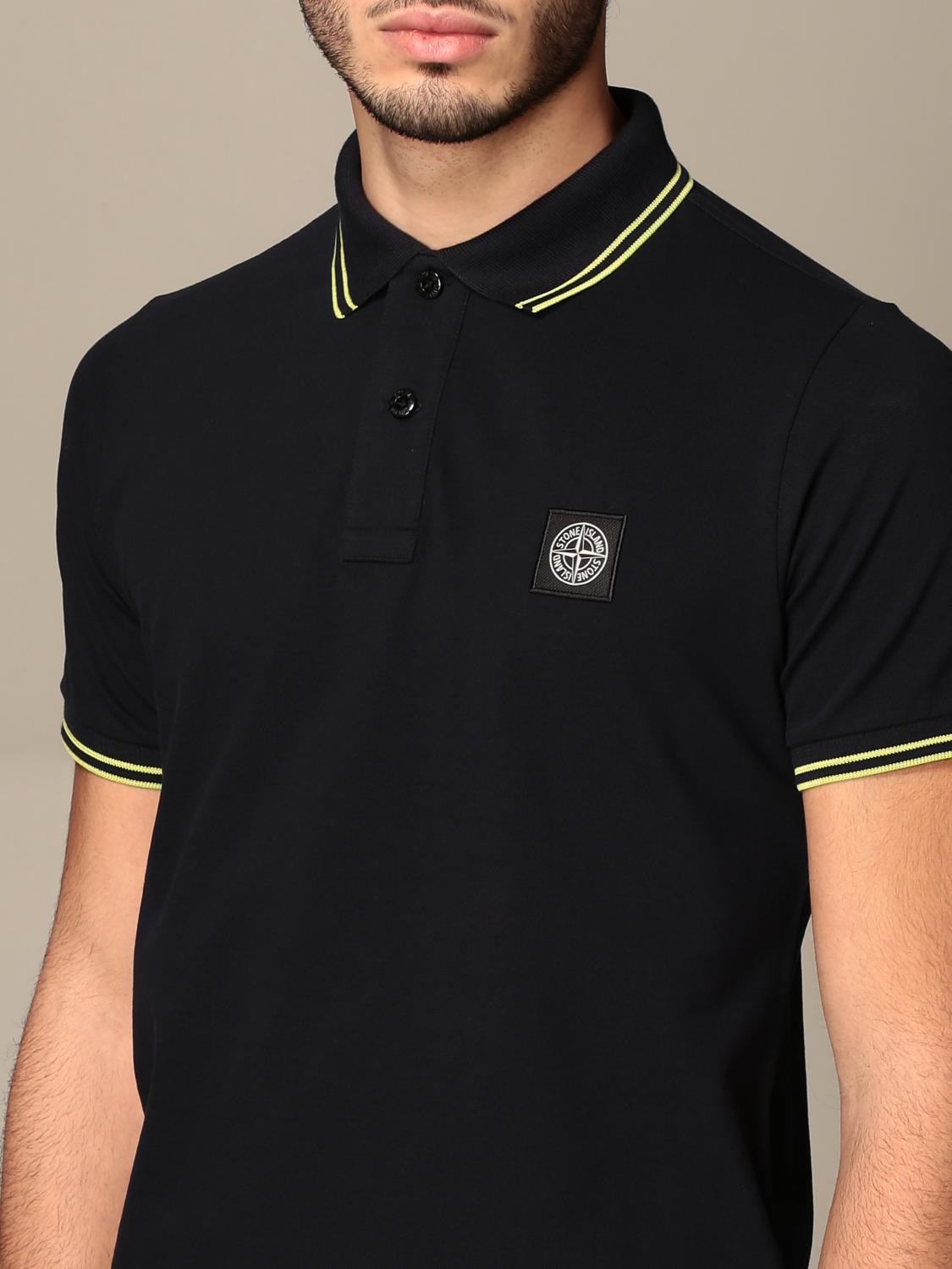 stone island navy polo